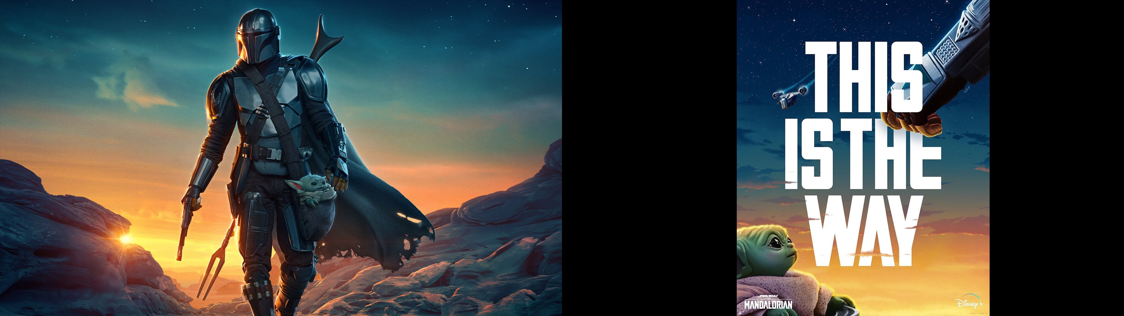 Mandalorian S2 Dual Monitor Wallpaper