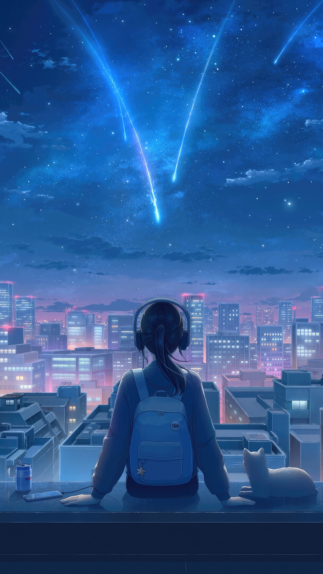 Wallpaper 4K, Anime girl, Mitsuha Miyamizu