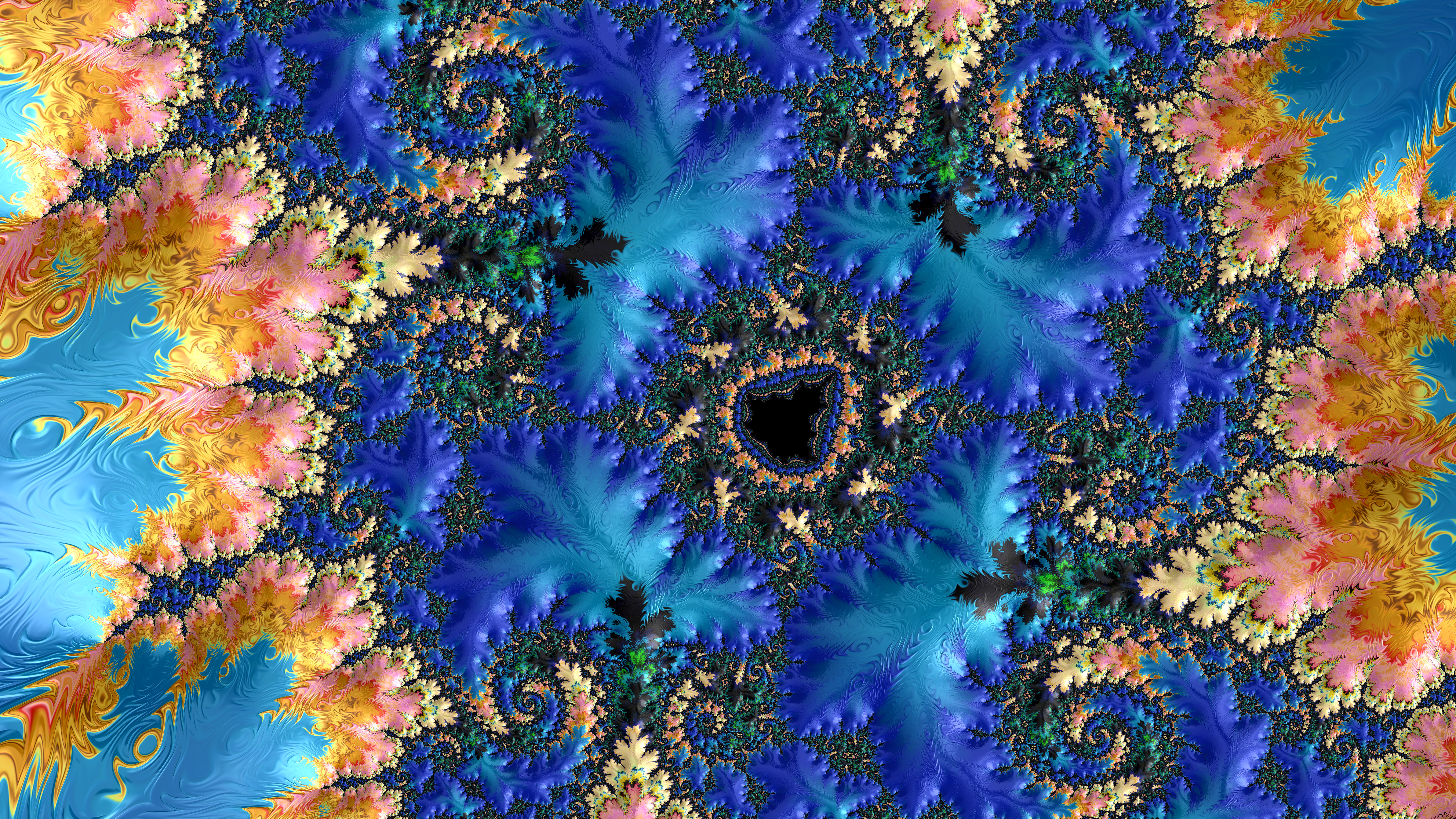 8k Trippy Psychedelic Fractal Wallpaper By Dr Pen