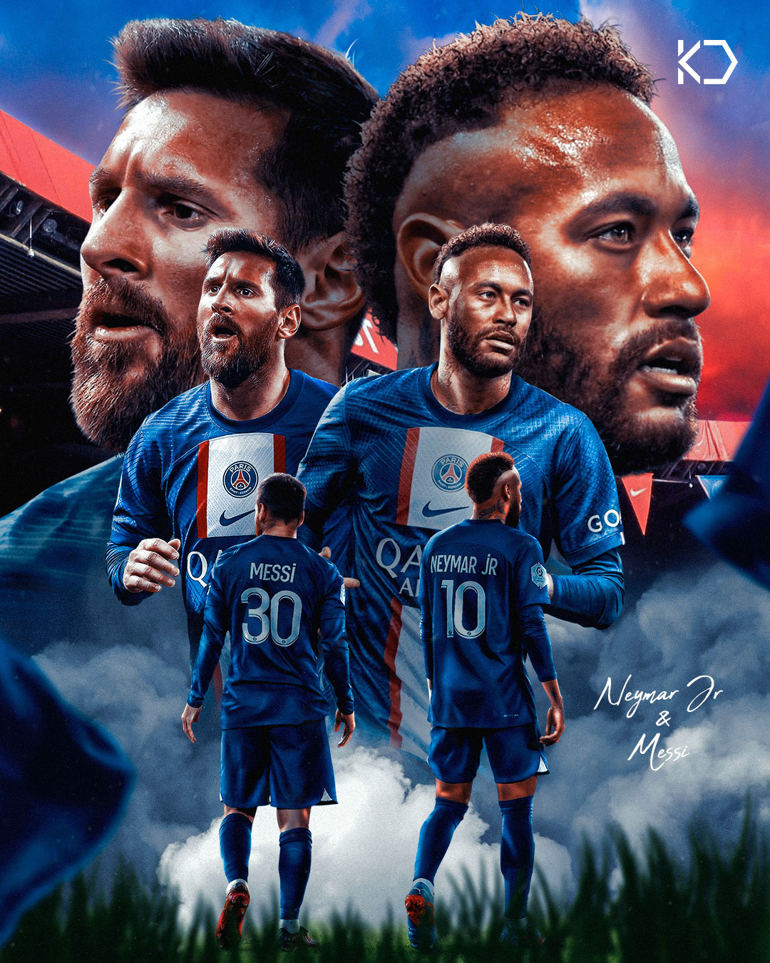 Neymar Jr and Messi 4k Wallpaper