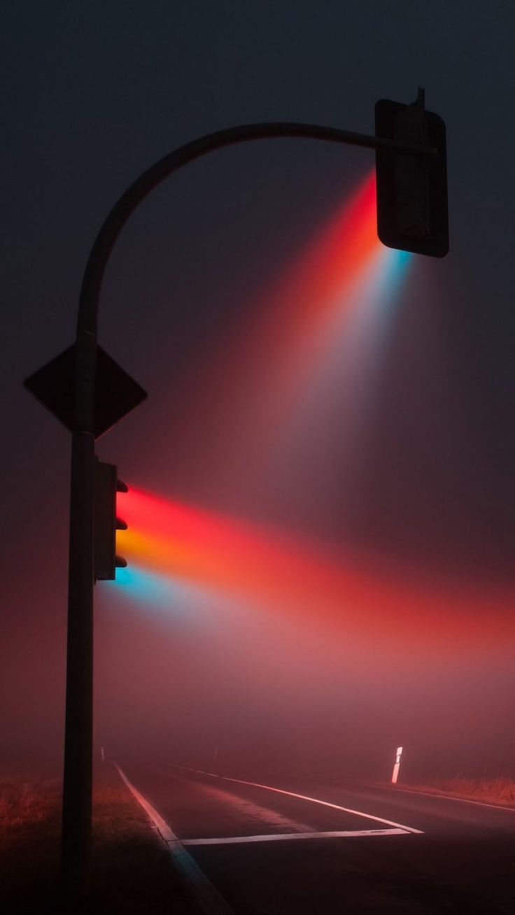 Night Signal Lights iPhone Wallpaper