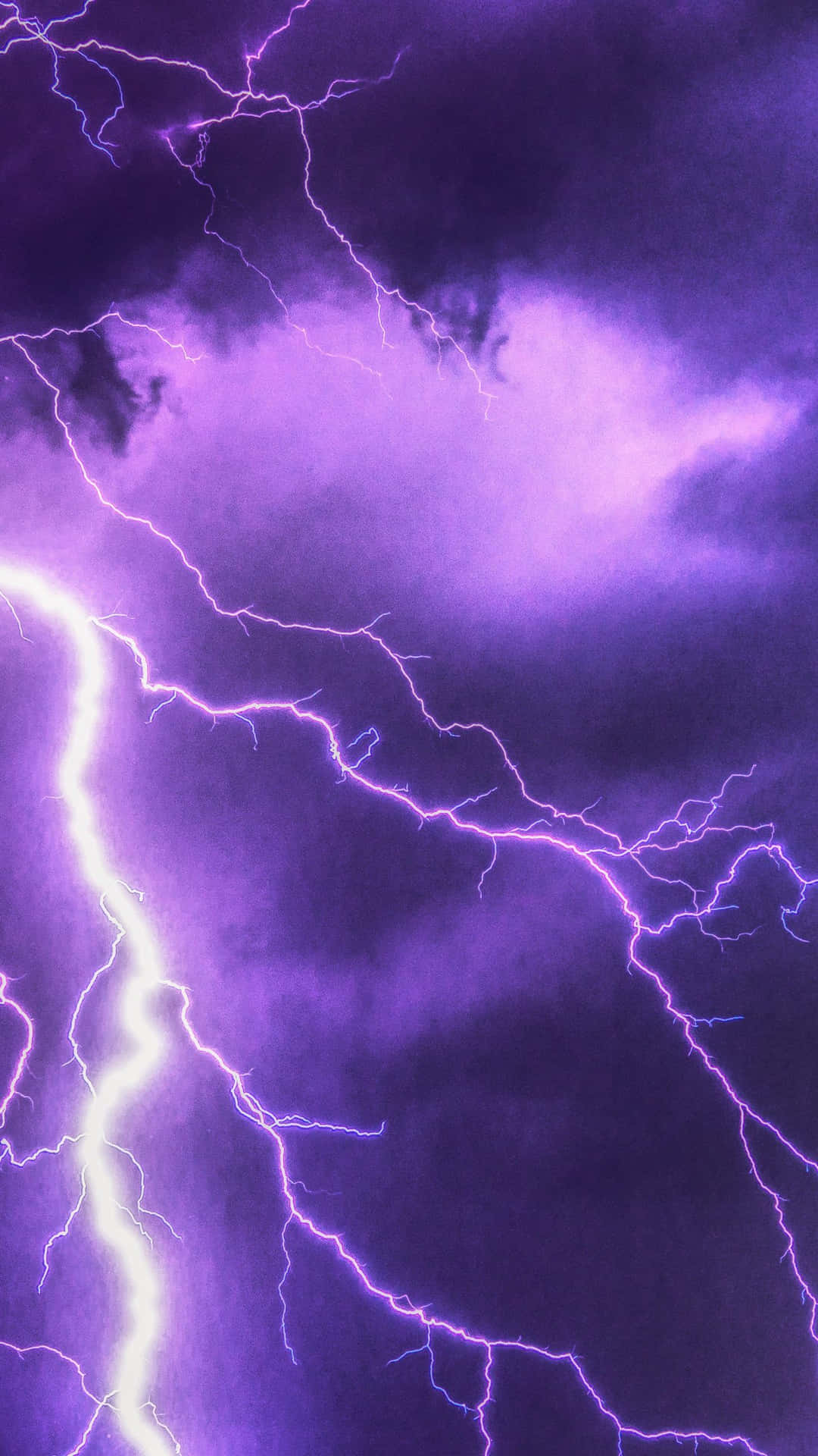 Purple Lightning Background