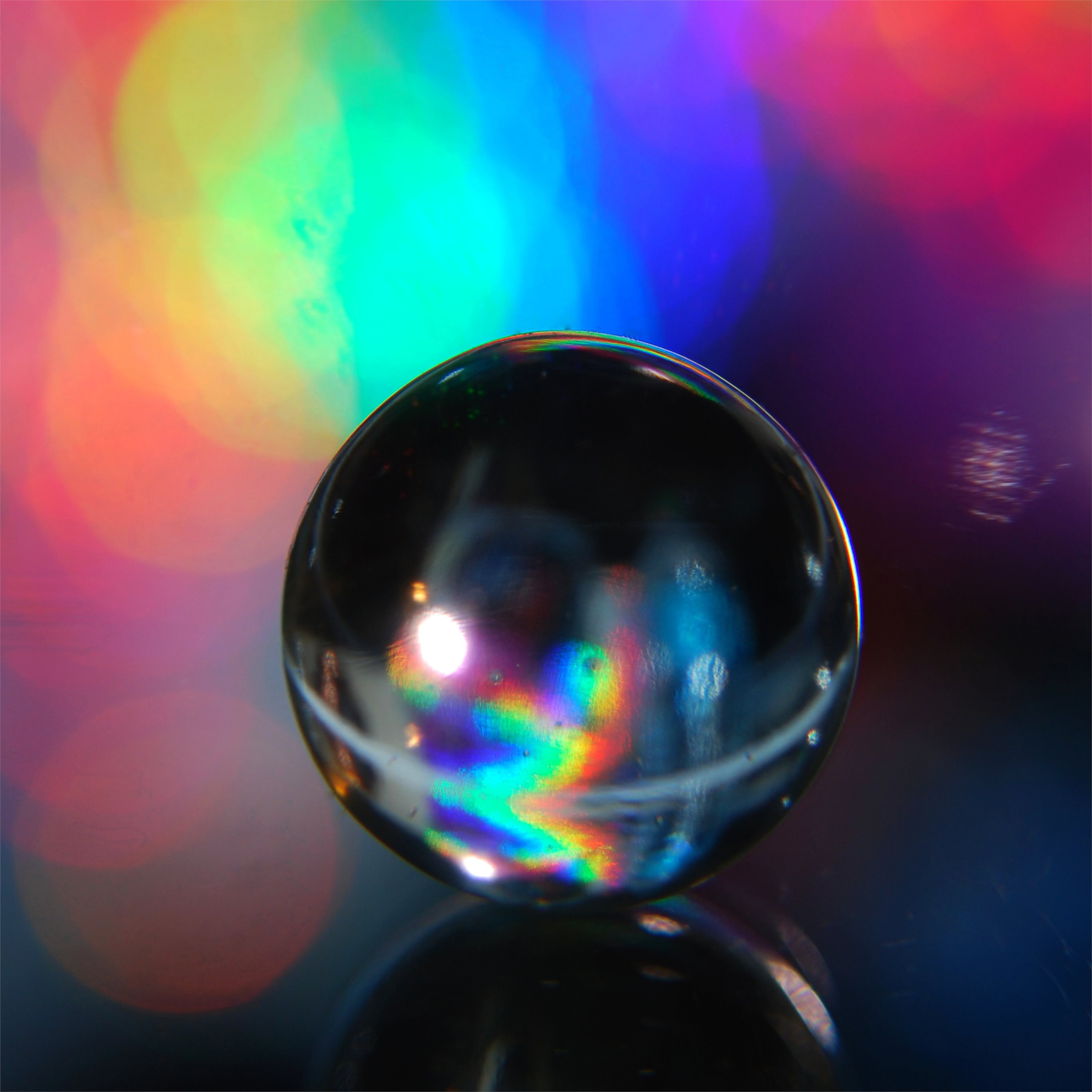 abstract macro water crystal globe 4k