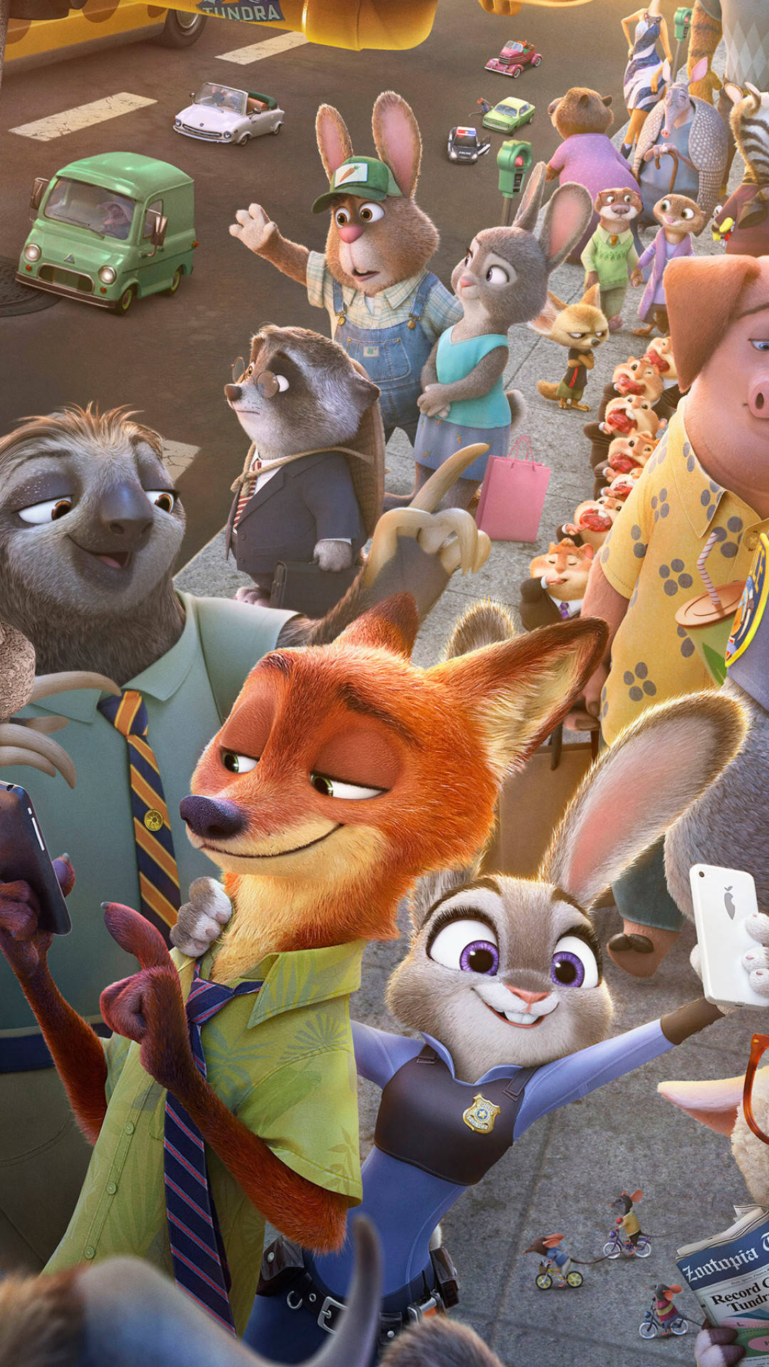 Download Phone Ensemble Zootopia Judy Hopps Wallpaper