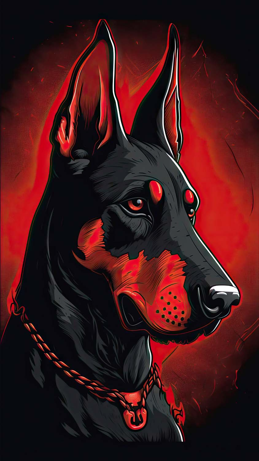 Dobermann Dog IPhone Wallpaper HD