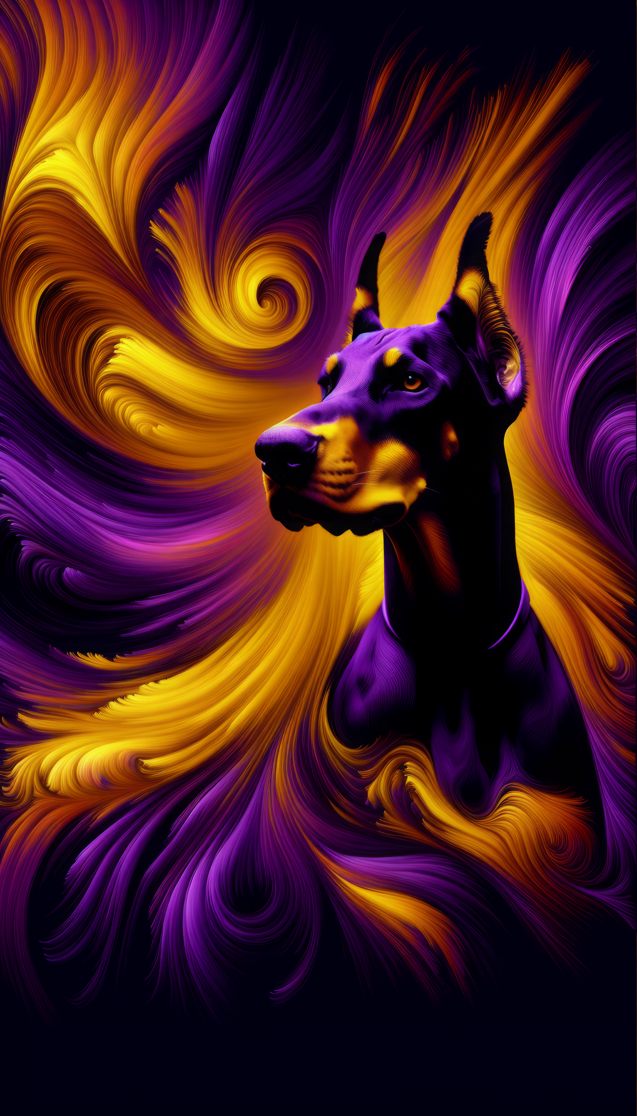 Doberman Pinscher iPhone Wallpaper
