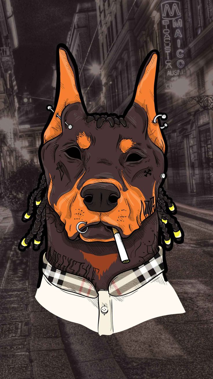 iPhone wallpaper, Doberman, Dog wallpaper