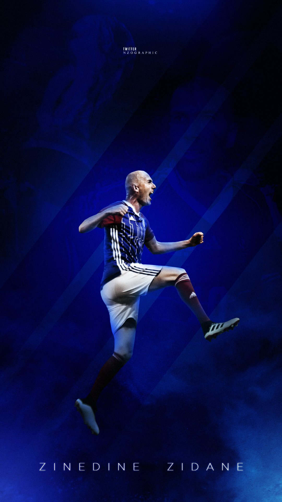 Zinedine Zidane iPhone Wallpaper