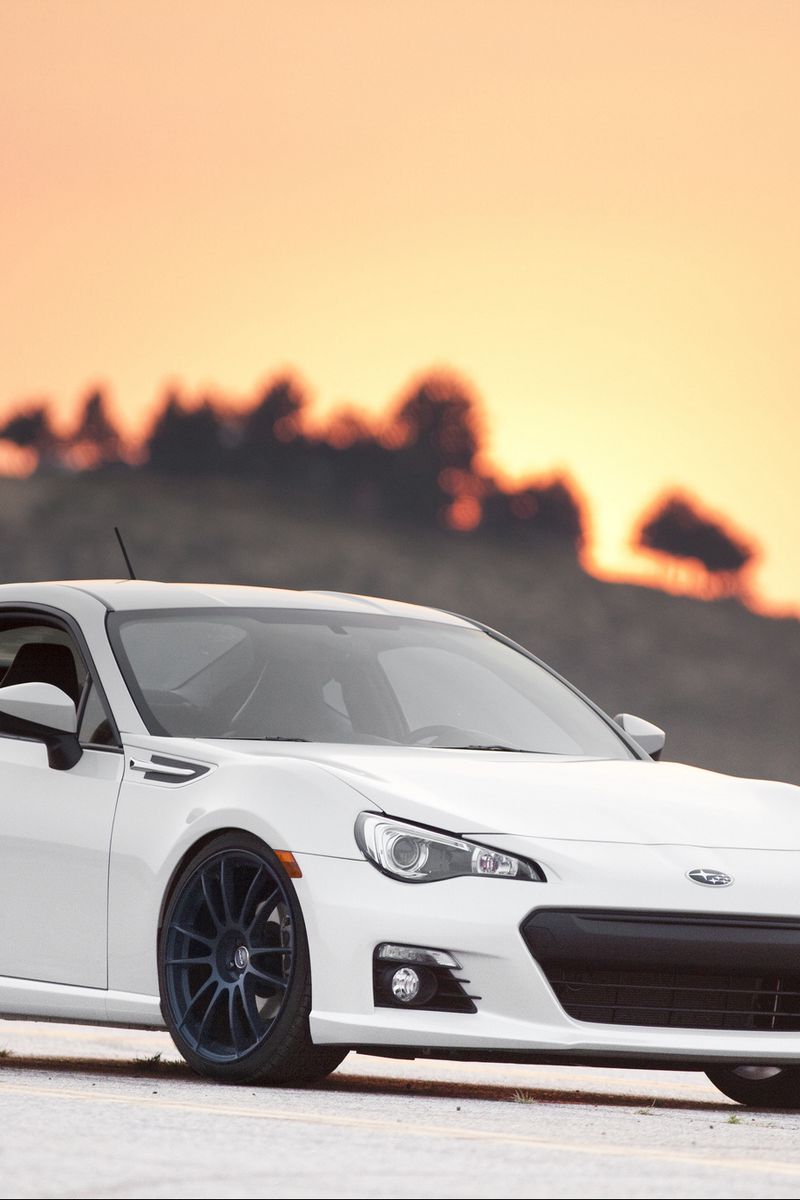 wallpaper 800x1200 subaru, brz, white