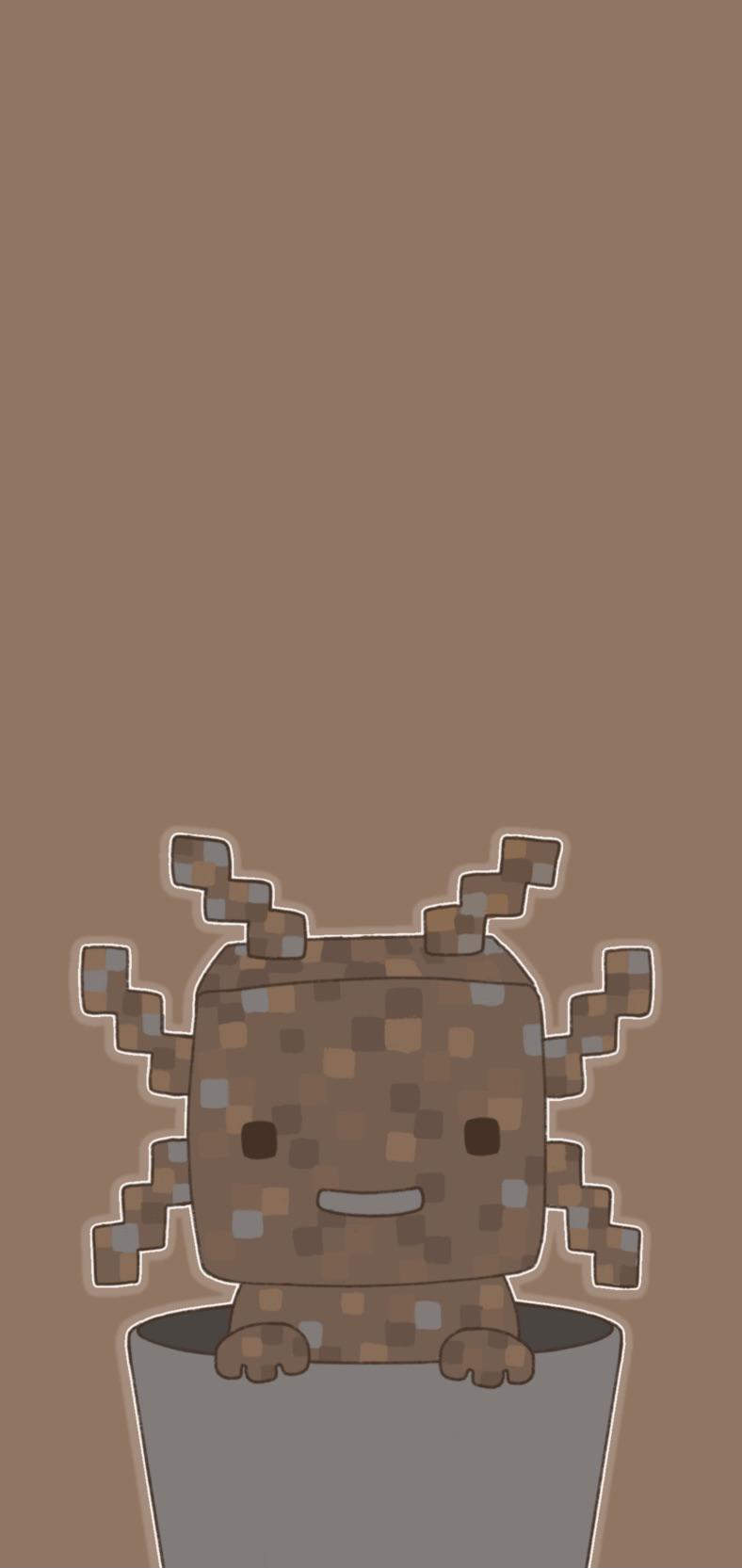 I made Minecraft Axolotl Wallpaper PC