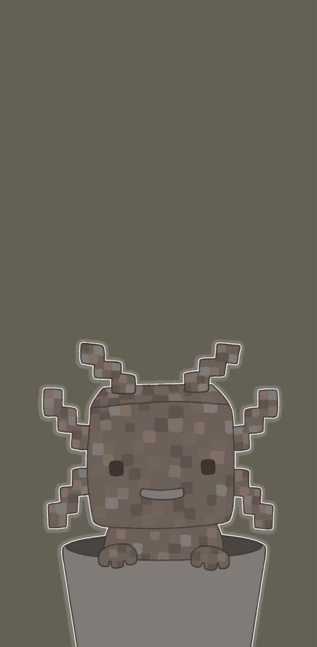 I made Minecraft Axolotl Wallpaper PC