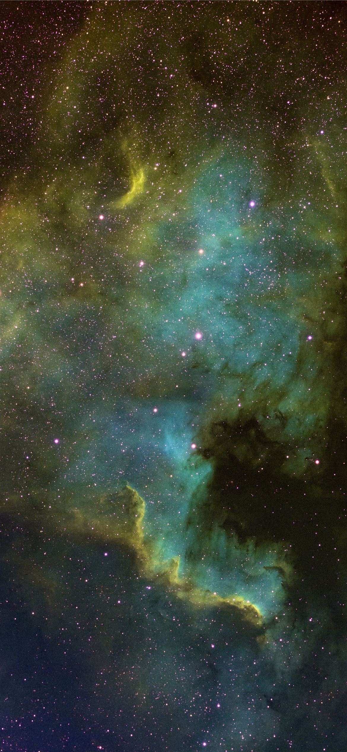 blue galaxy sky iPhone Wallpaper