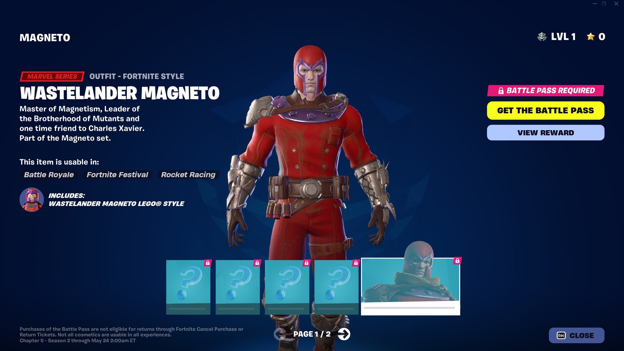 Wastelander Magneto Fortnite Wallpapers - Wallpaper Cave