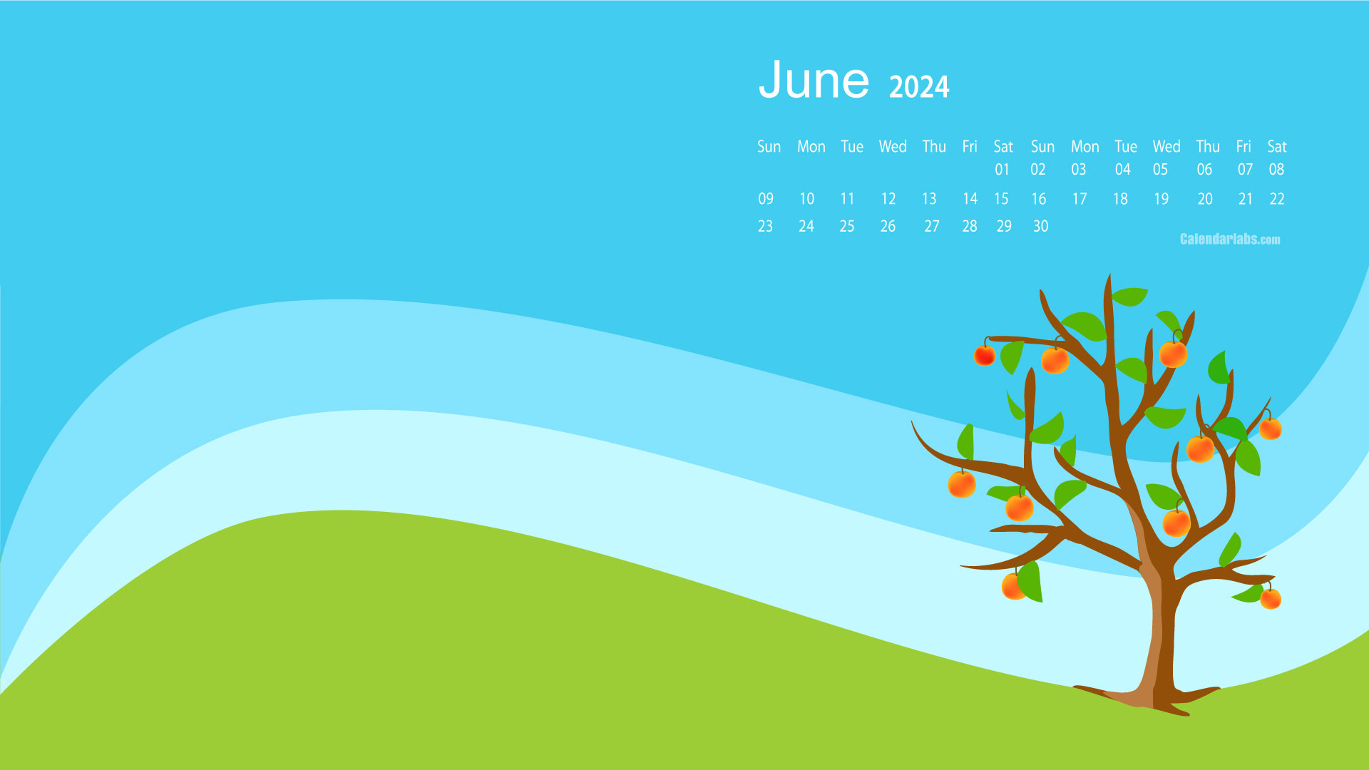 June 2024 Desktop Wallpaper Calendar