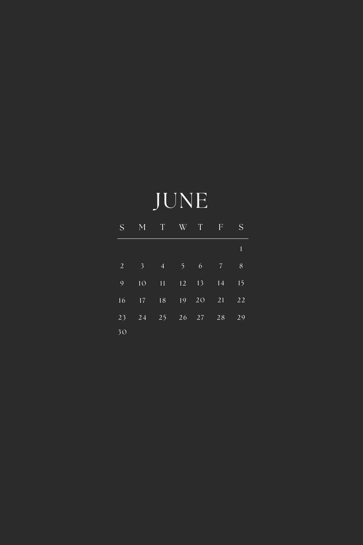 June calendar June Calendar