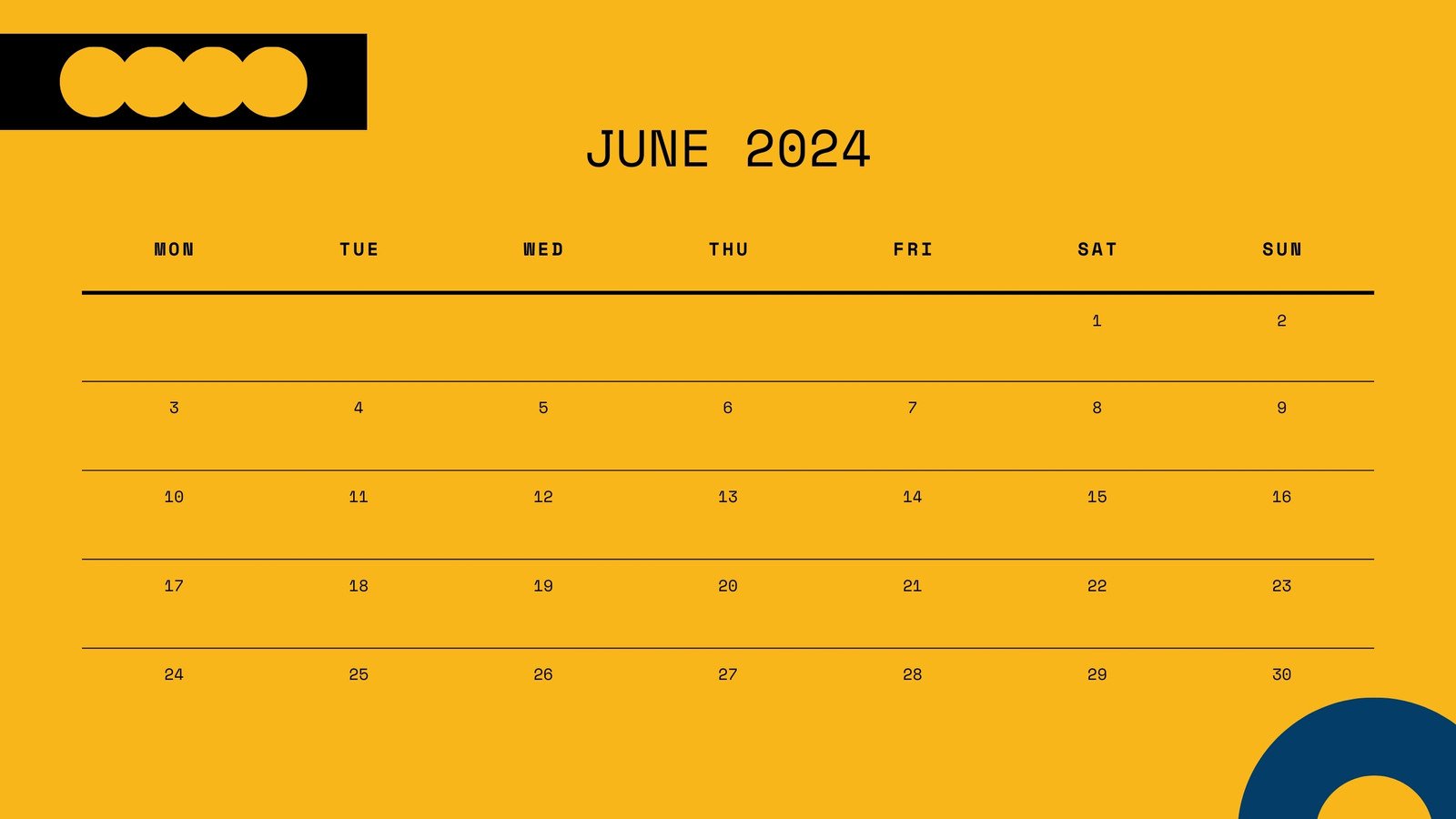 June 2024 calendar