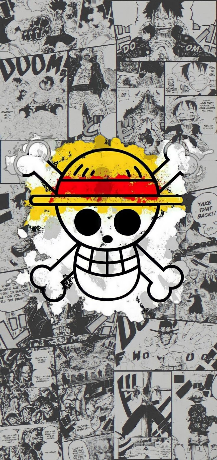 One Piece Wallpaper with Skull