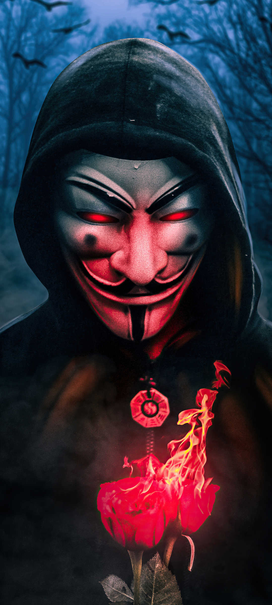 Anonymus Guy With Burning