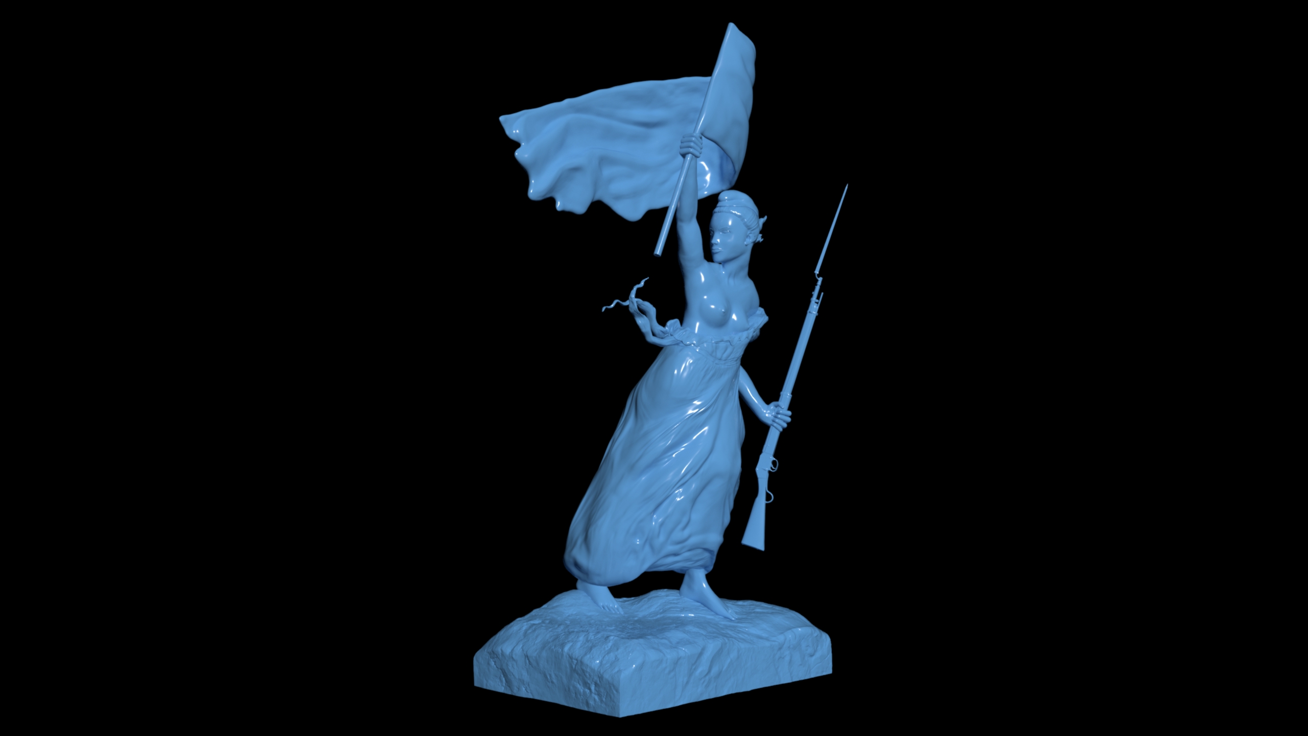 STL file Liberty Leading the People la