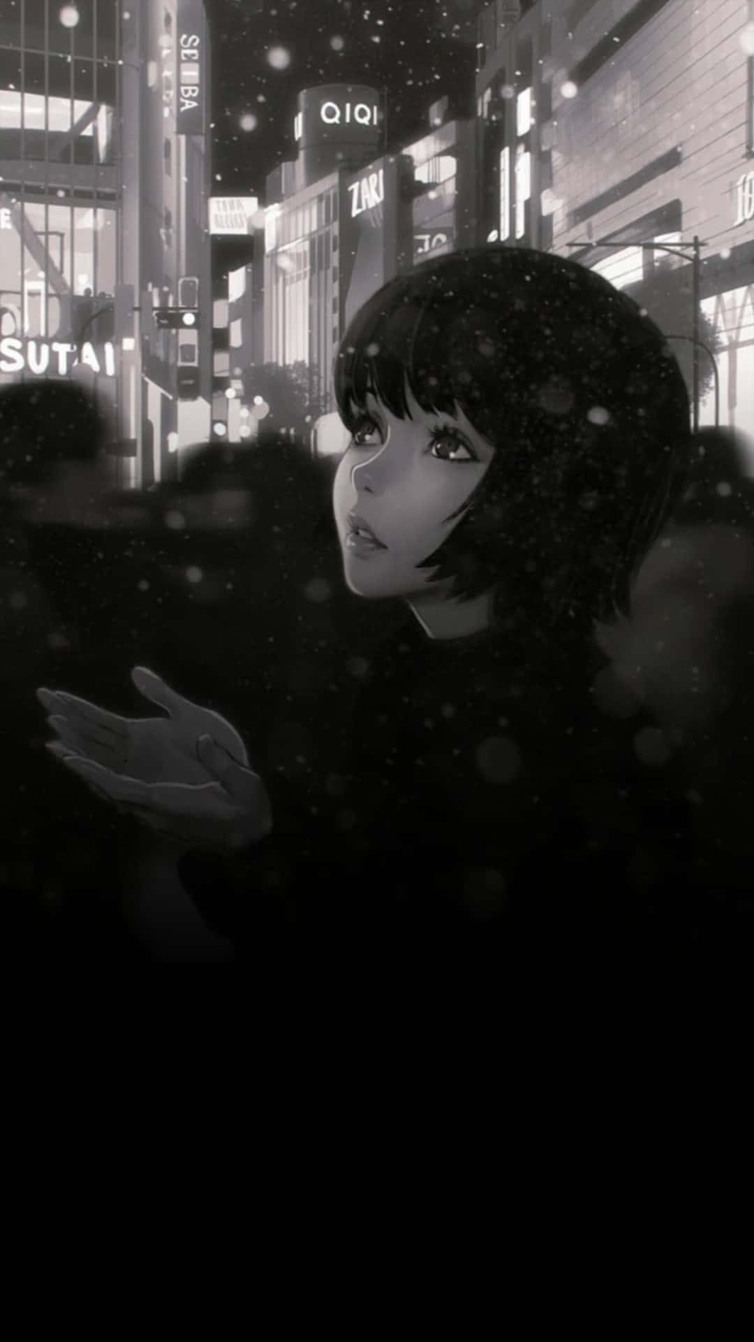 eerily detailed female anime character