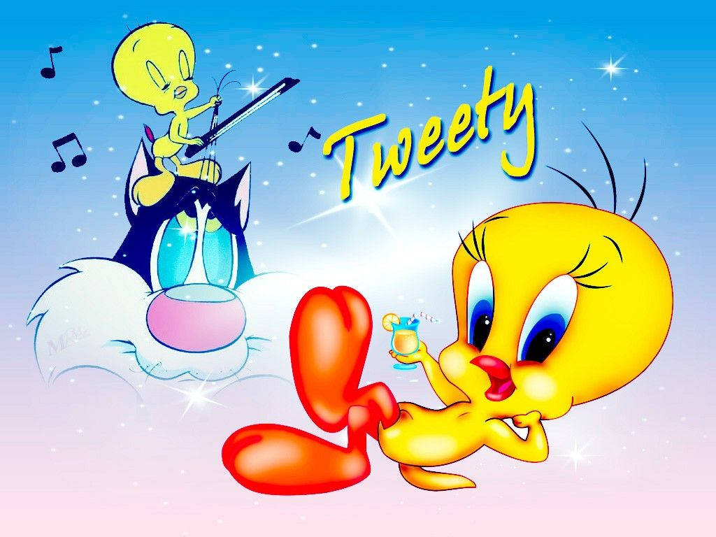 Download free Tweety Playing Music With