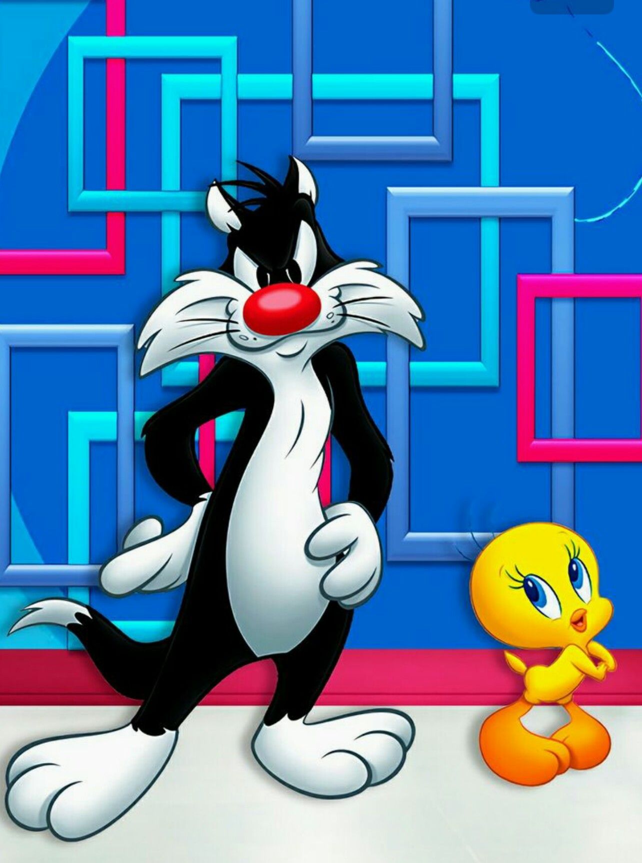 Sylvester and Tweety Bird. Looney
