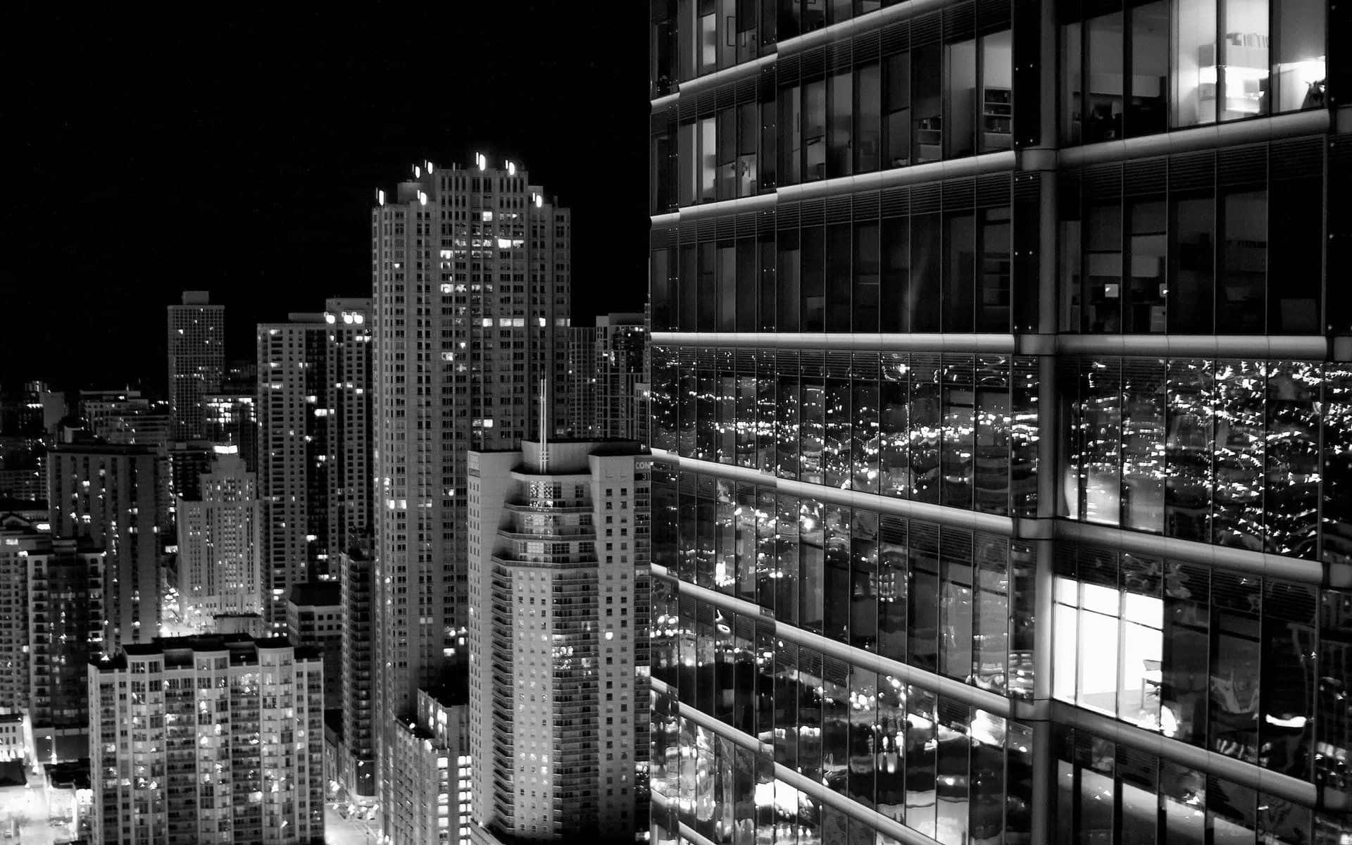 White Cityscape View Wallpaper
