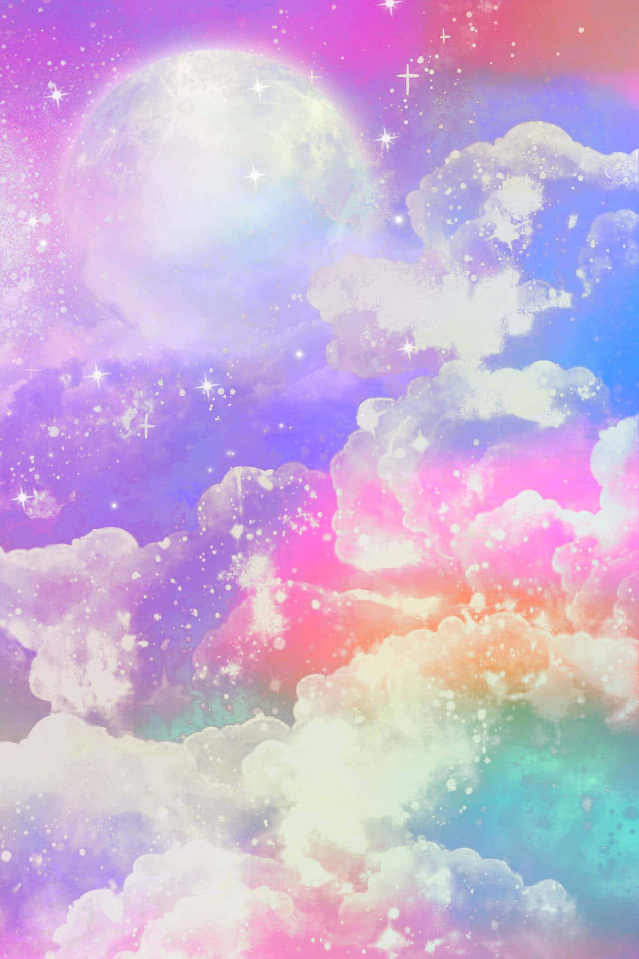 Galaxy Rainbow Background. Wallpaper