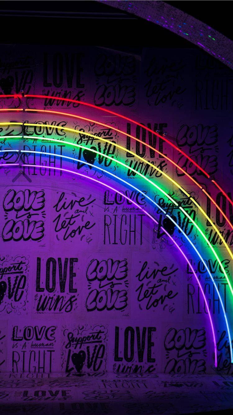 Download free Rainbow Led Neon Purple