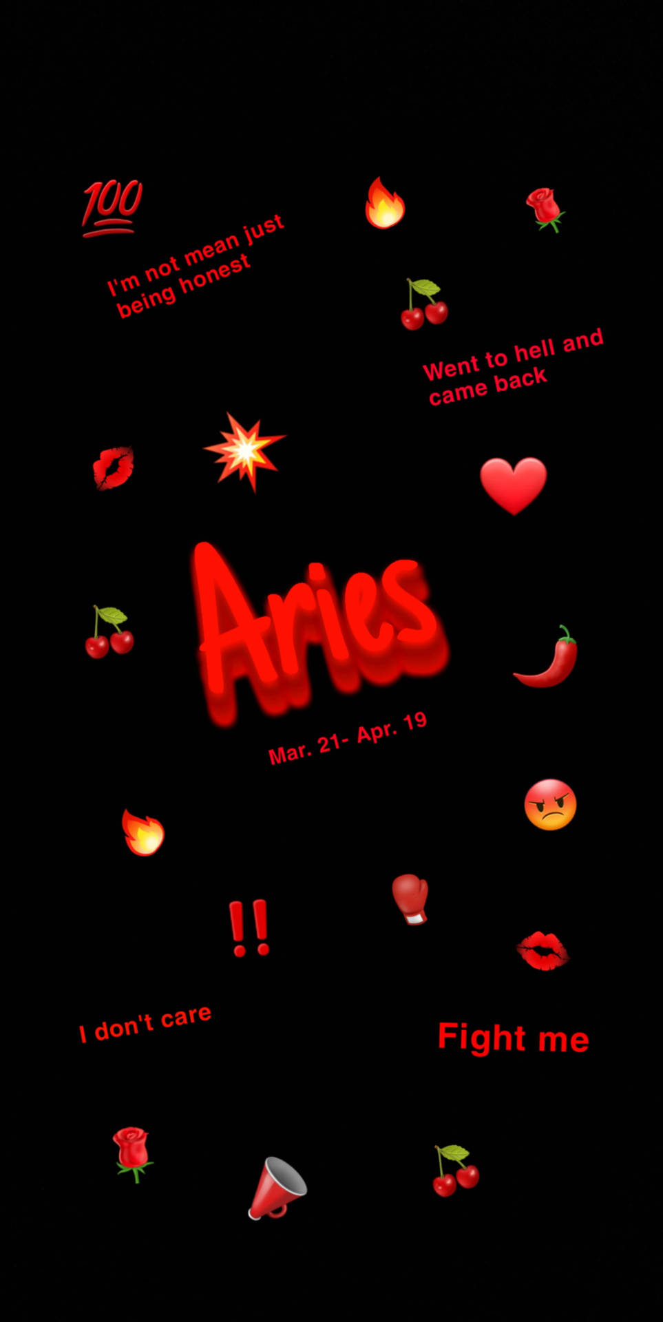 Download free Red Aesthetic Aries