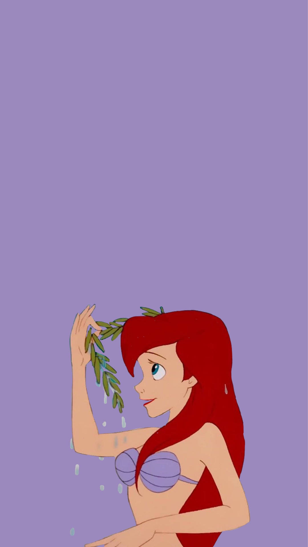 Download Ariel With Seaweed Wallpaper
