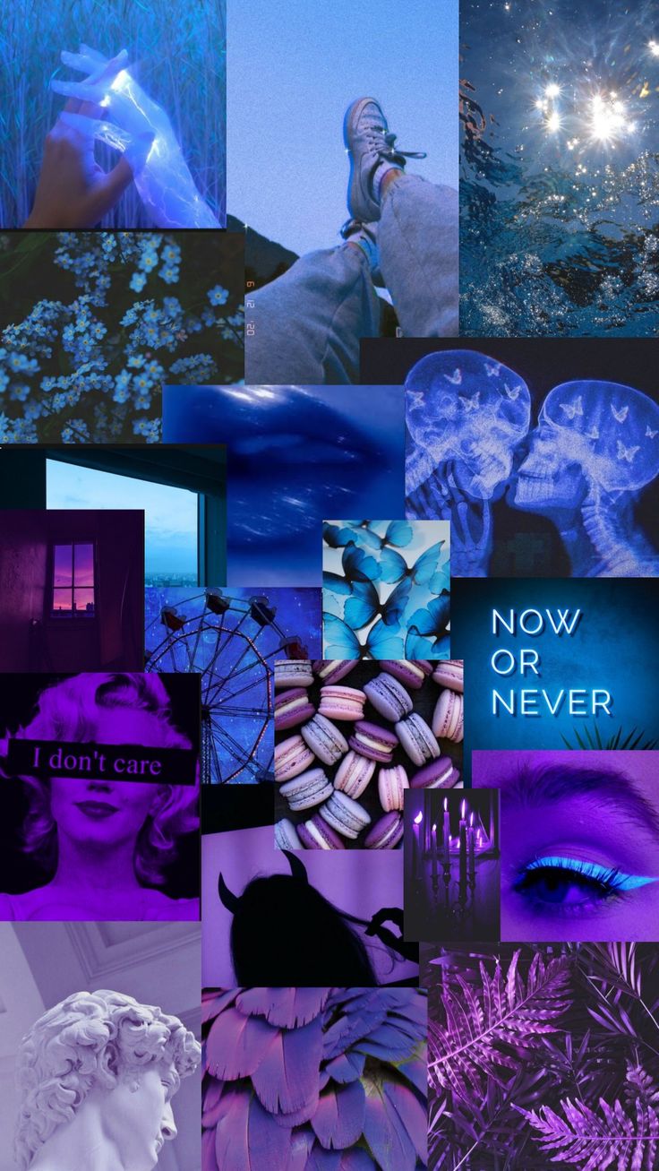 Blue Purple Aesthetic Wallpaper