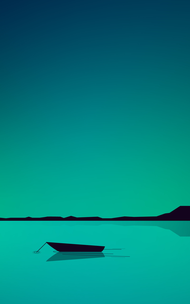 Lake Minimal Green 4k Nexus 7