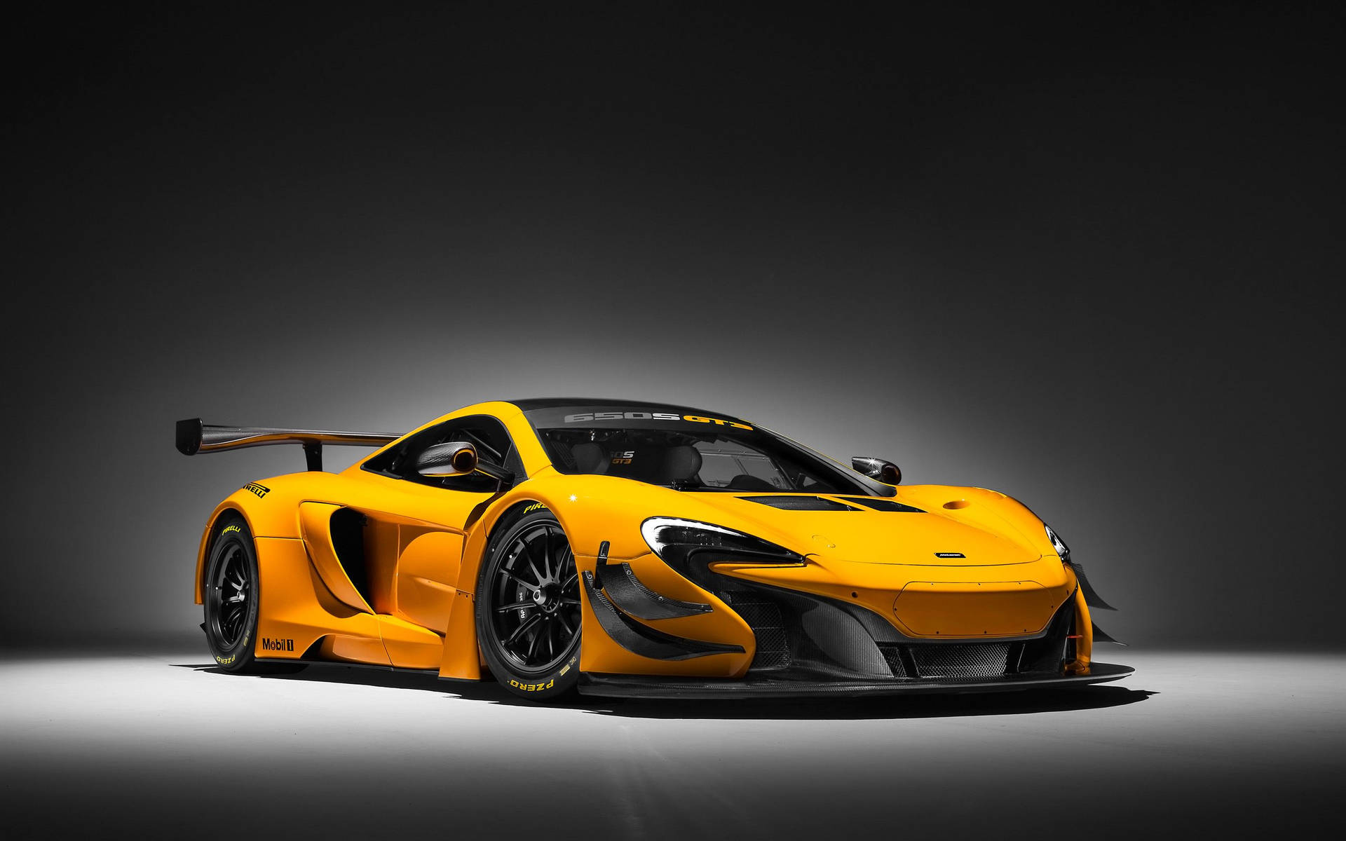 Download free Mclaren Yellow 650s Gt3