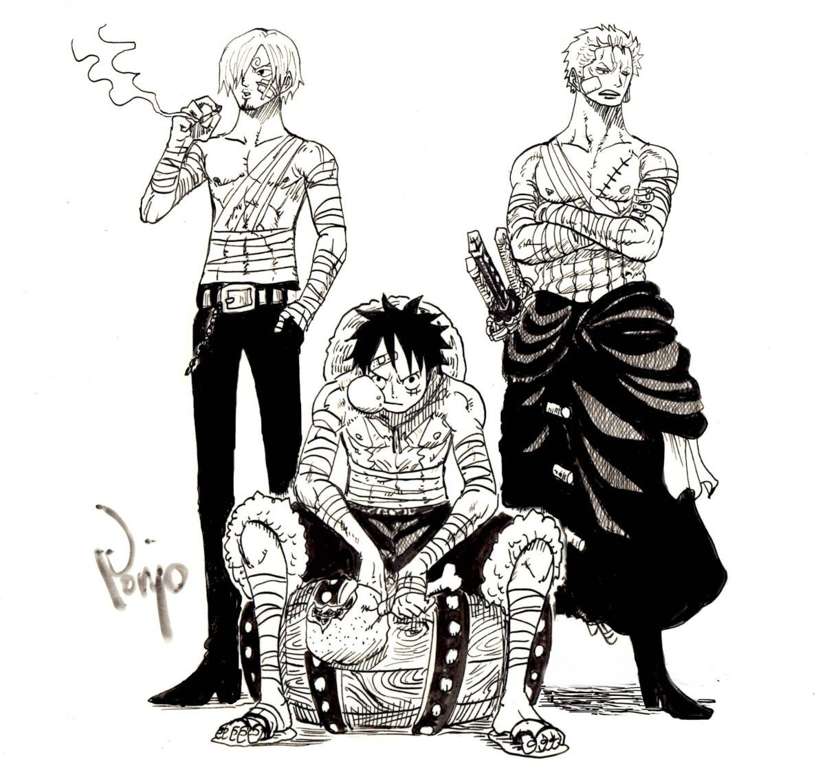 One Piece Manga Art