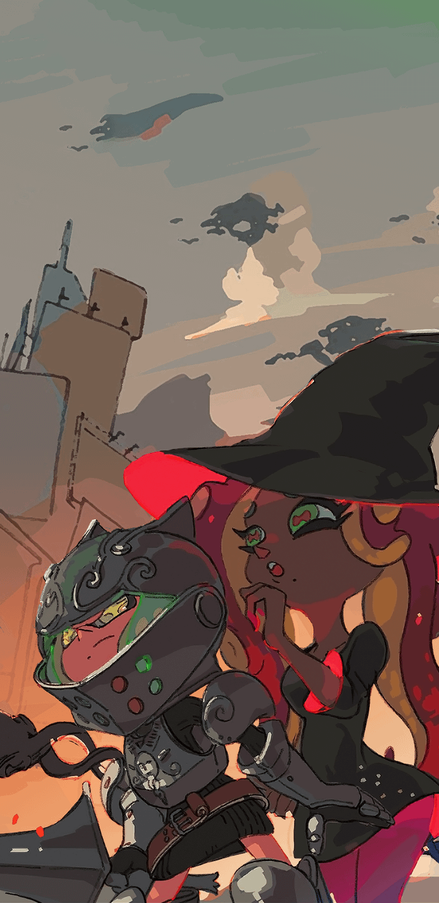 Knight vs. Wizard Splatfest art