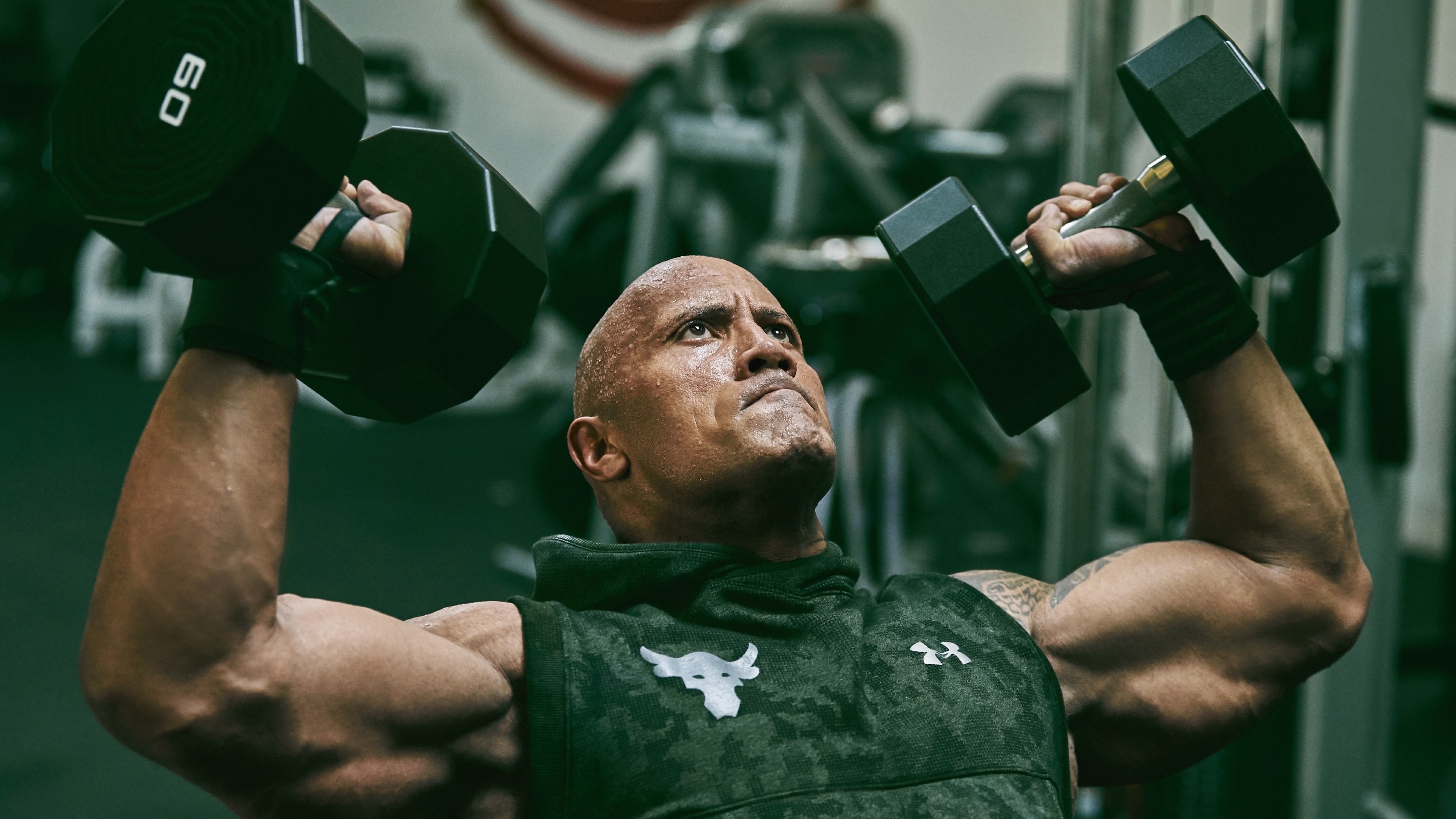 strong man Dwayne Johnson