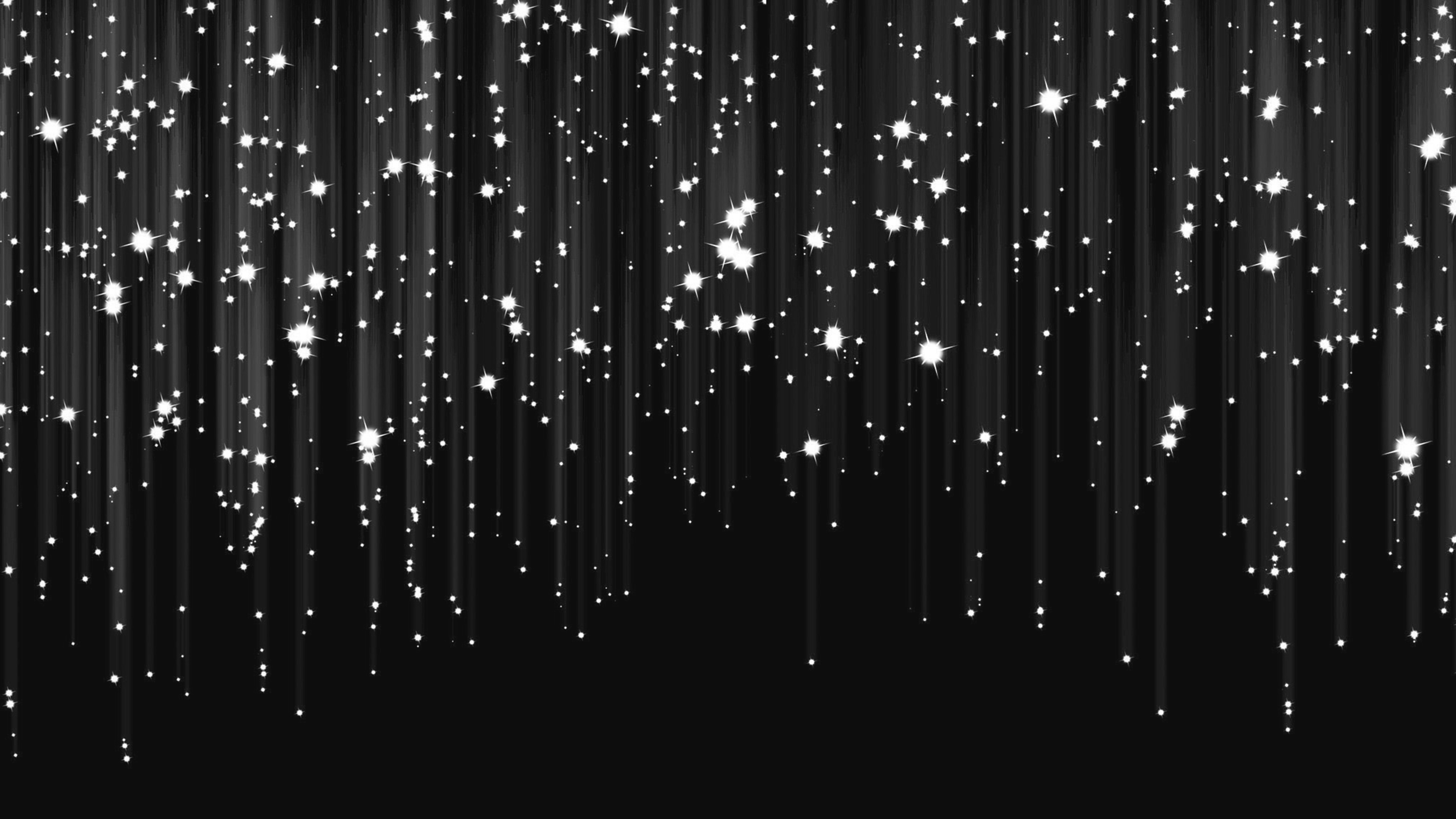 Meteor Shower Star Dark Bw Pattern