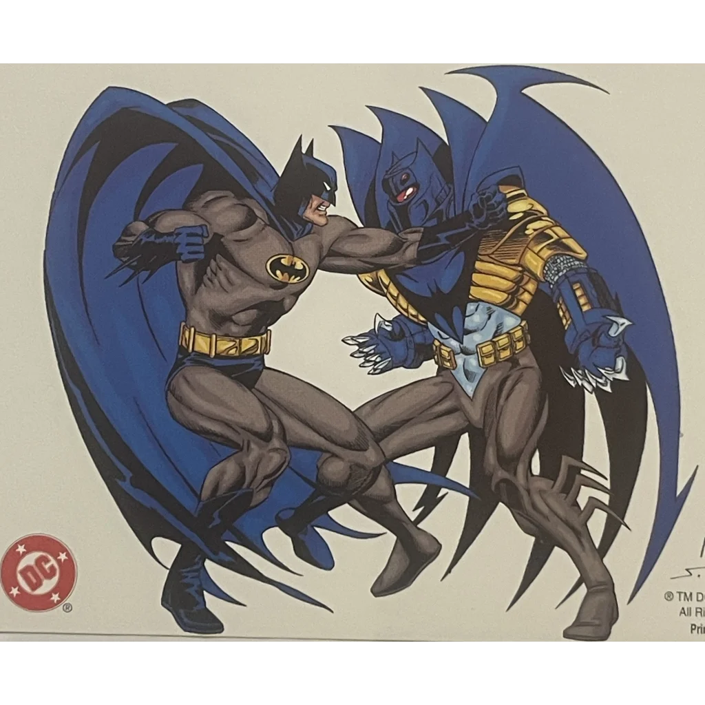 Batman vs Batman Postcard