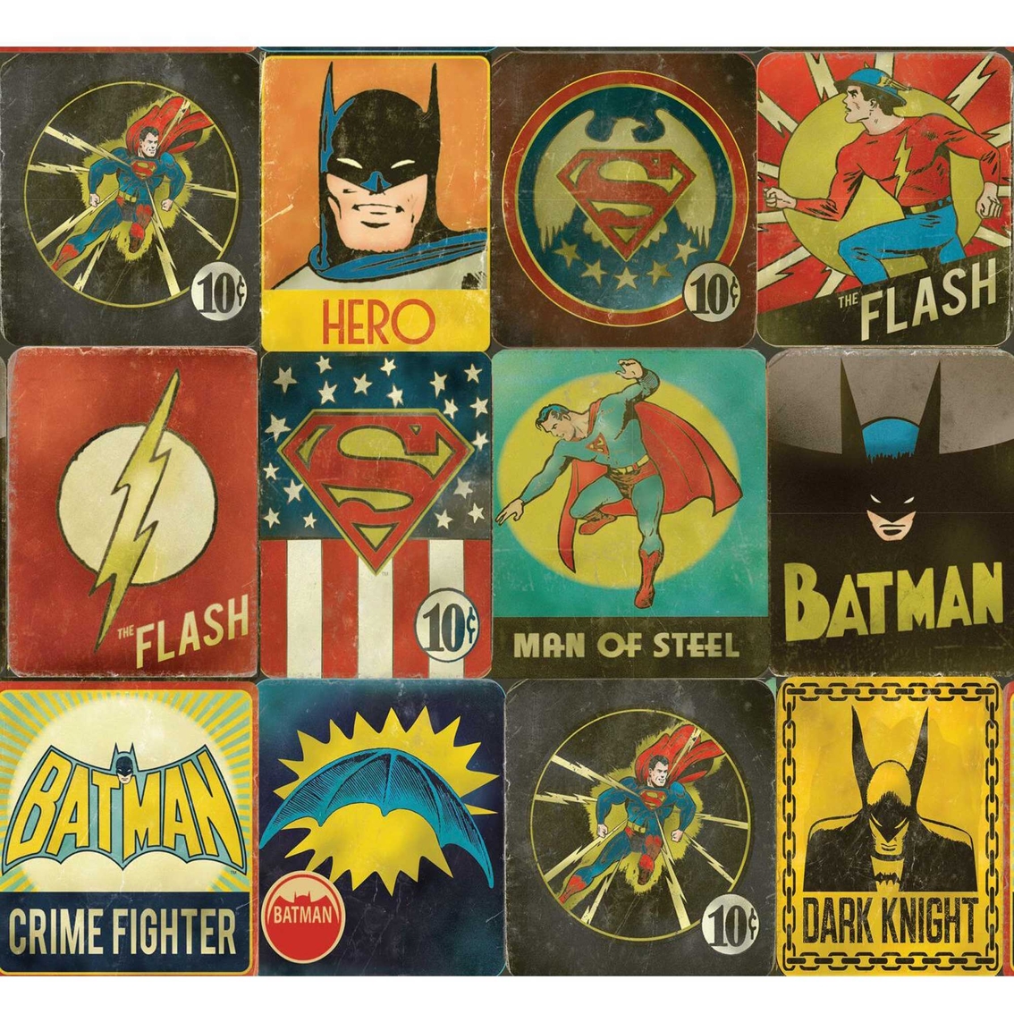 Roommates Vintage Justice League Peel