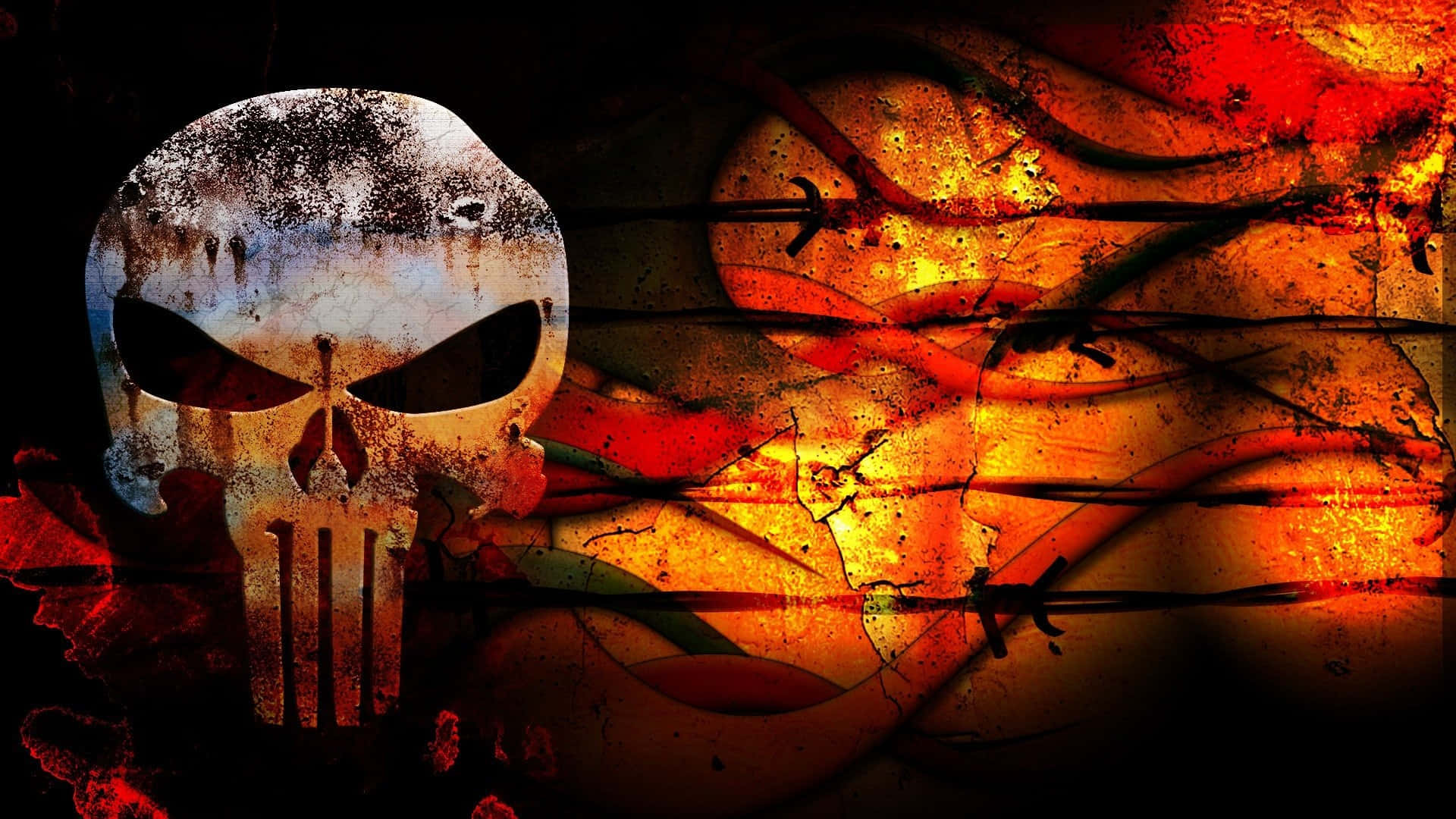 Download Punisher Skull Orange