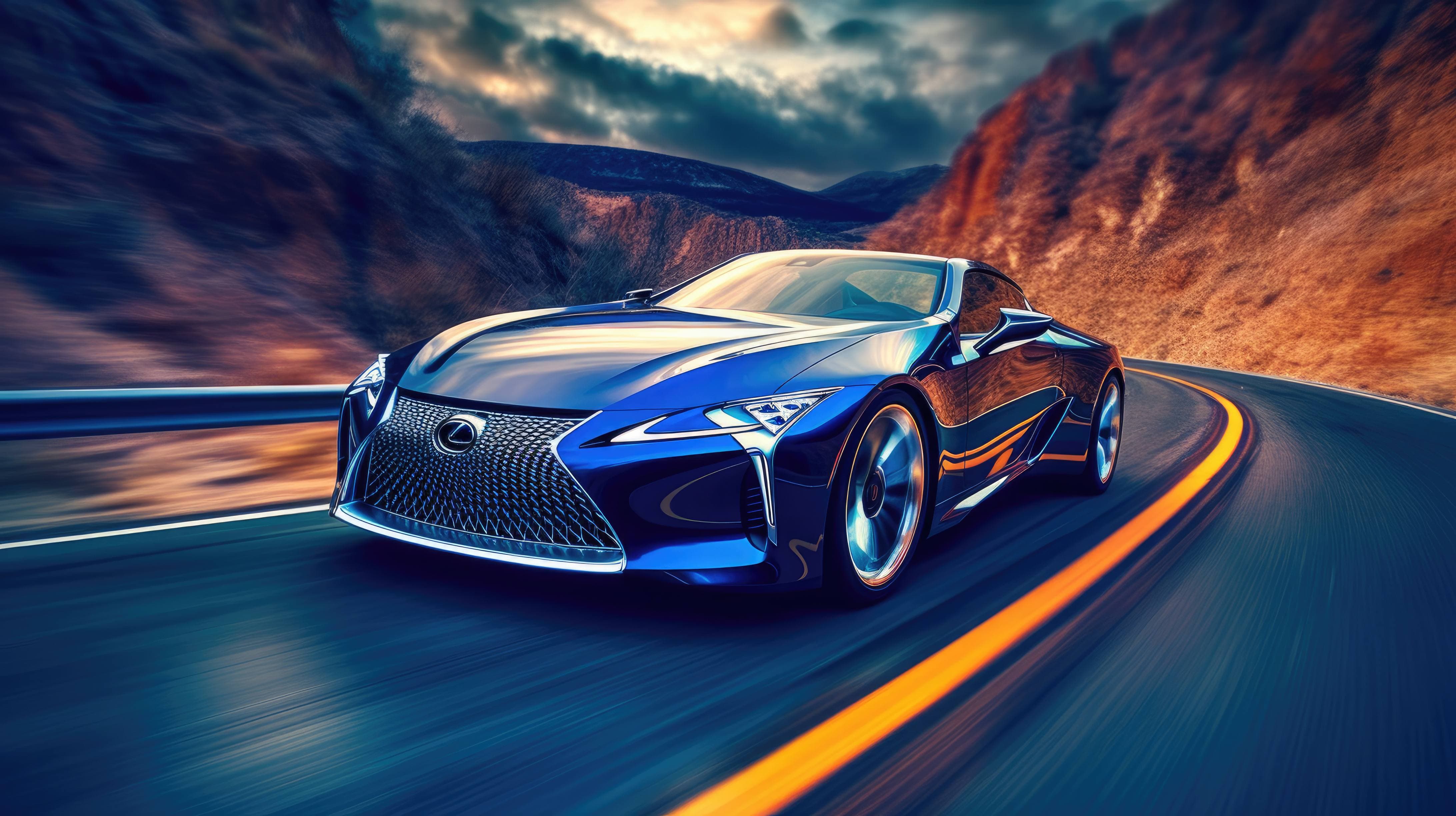 A 4K ultra HD wallpaper of a sleek