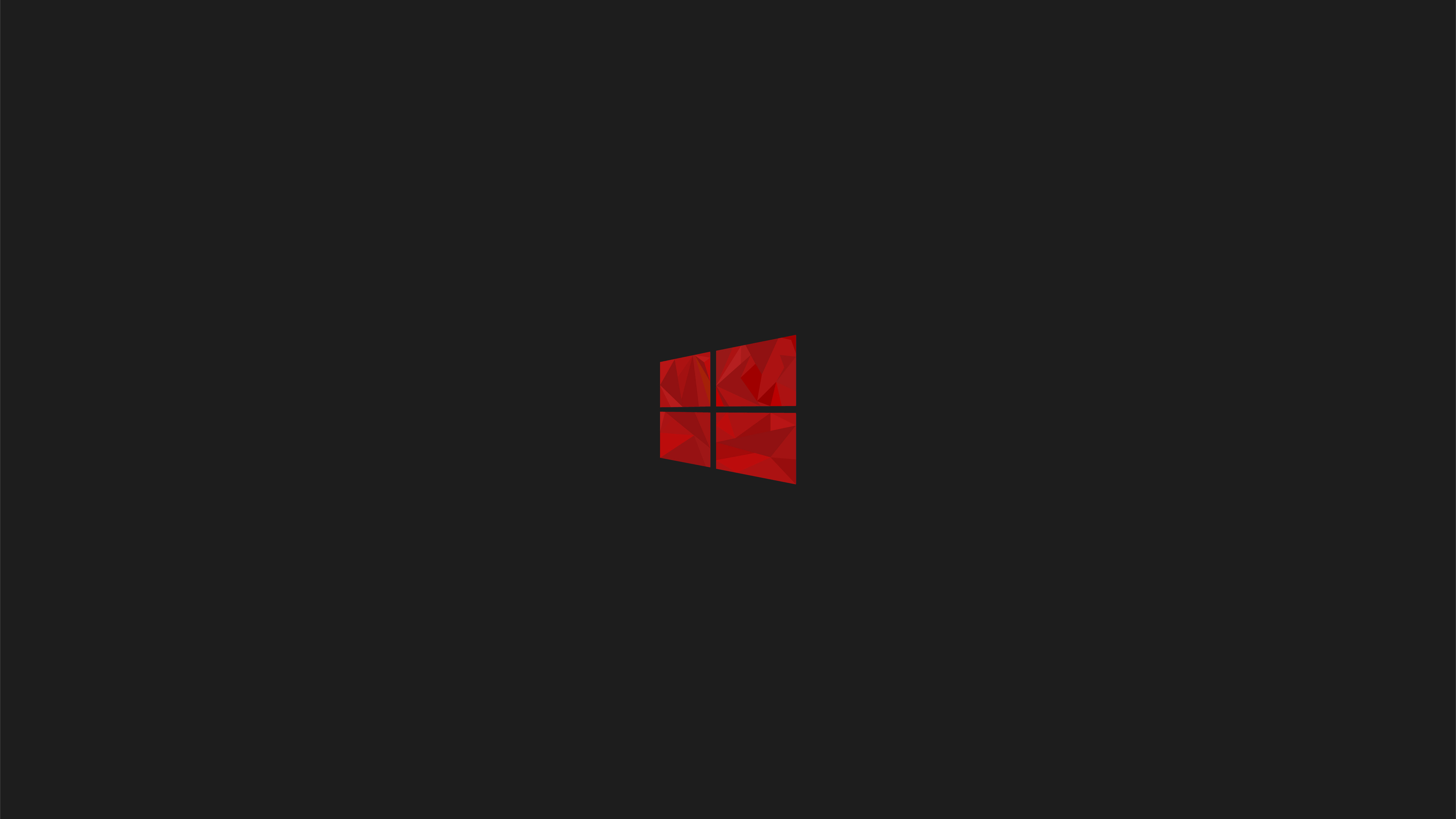 Windows 10 Red Minimal Simple