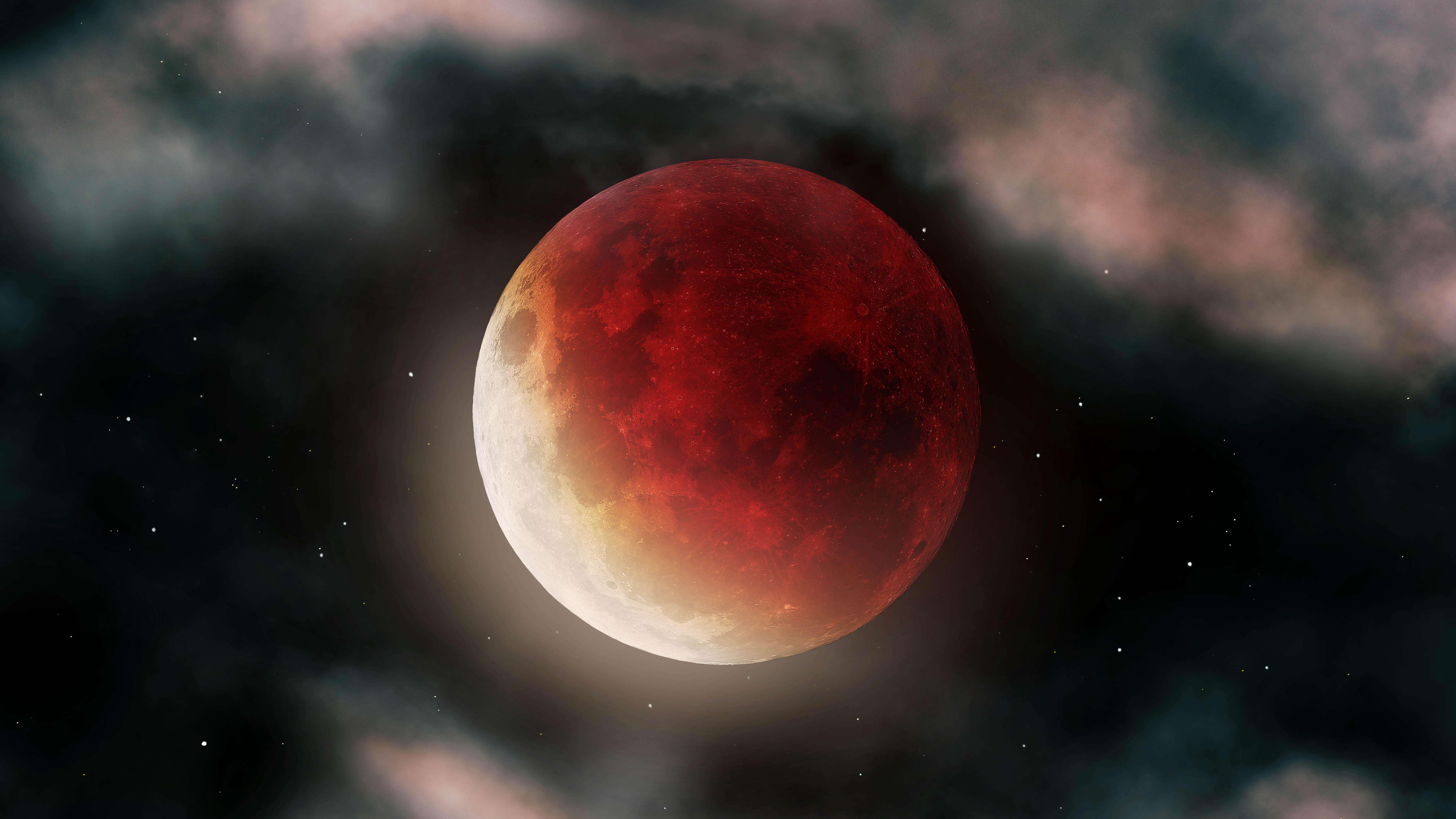Blood Moon 4k Wallpaper