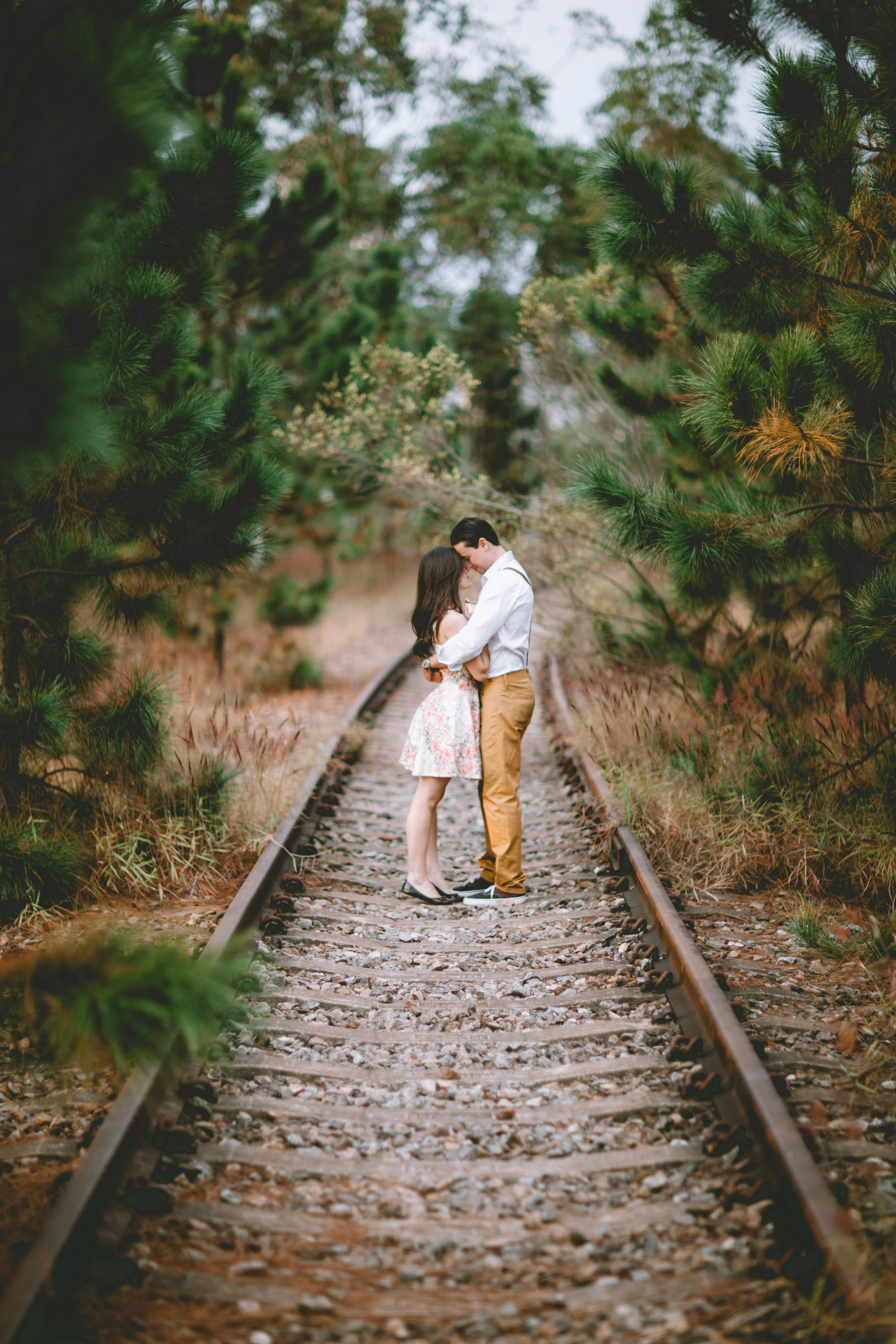 Couple on Railroad · Free