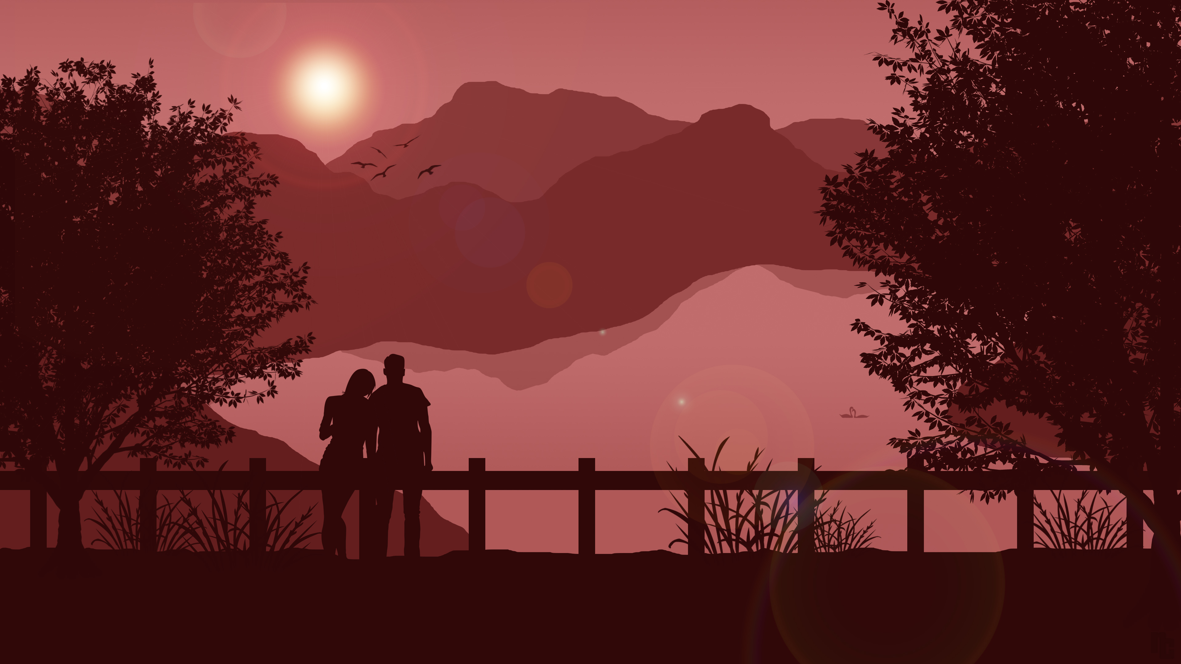 Download Sunset Couple Artistic