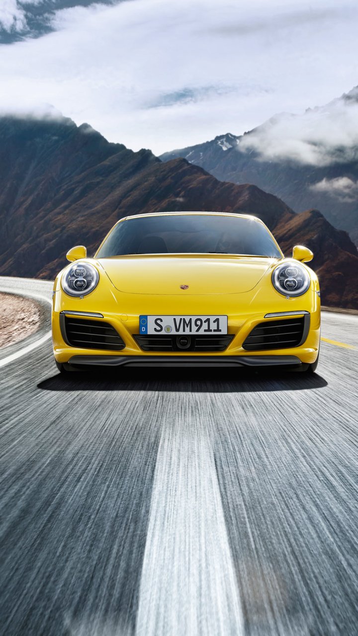 Download Yellow Car Vehicle Car Porsche