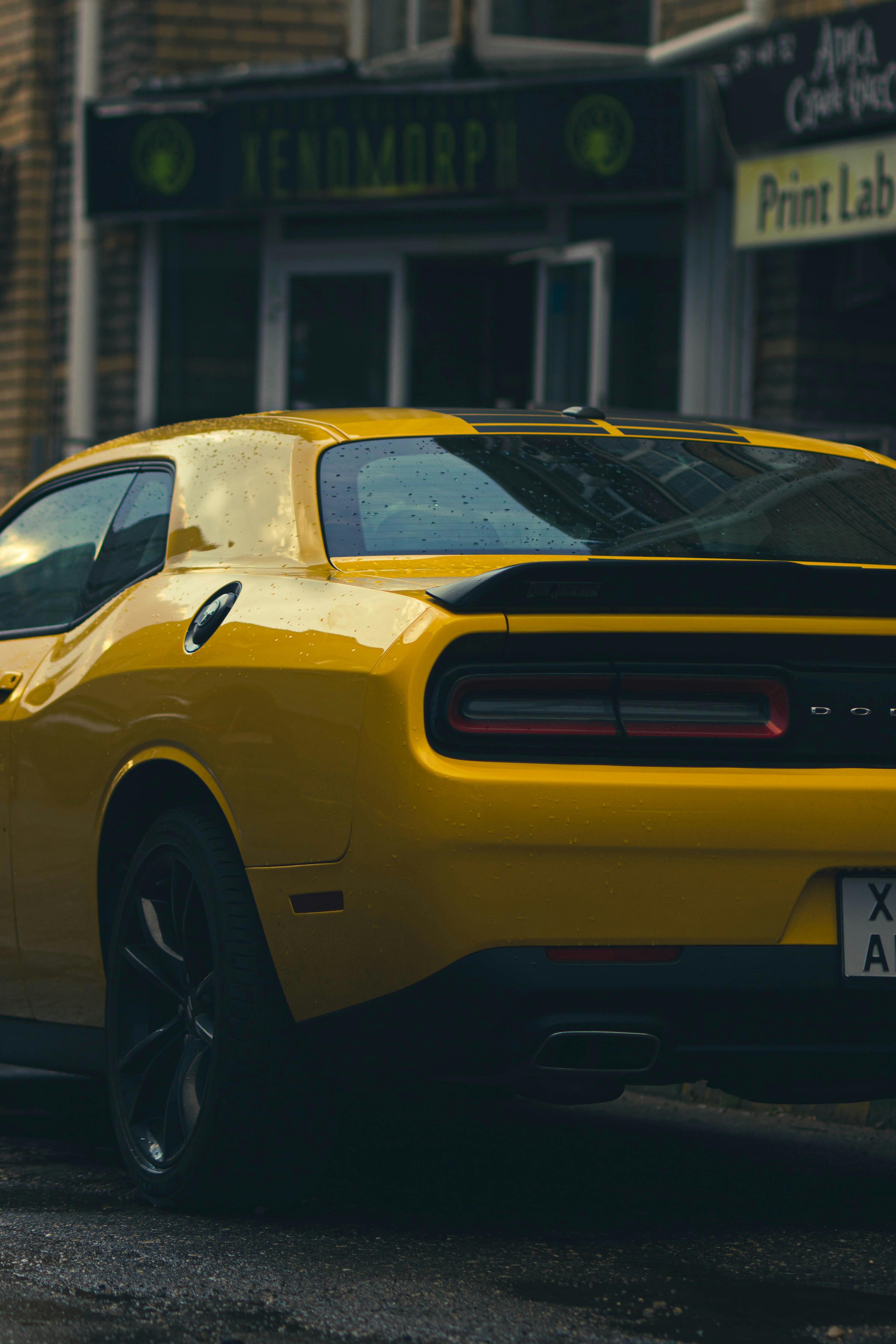 Yellow Car on the Road · Free