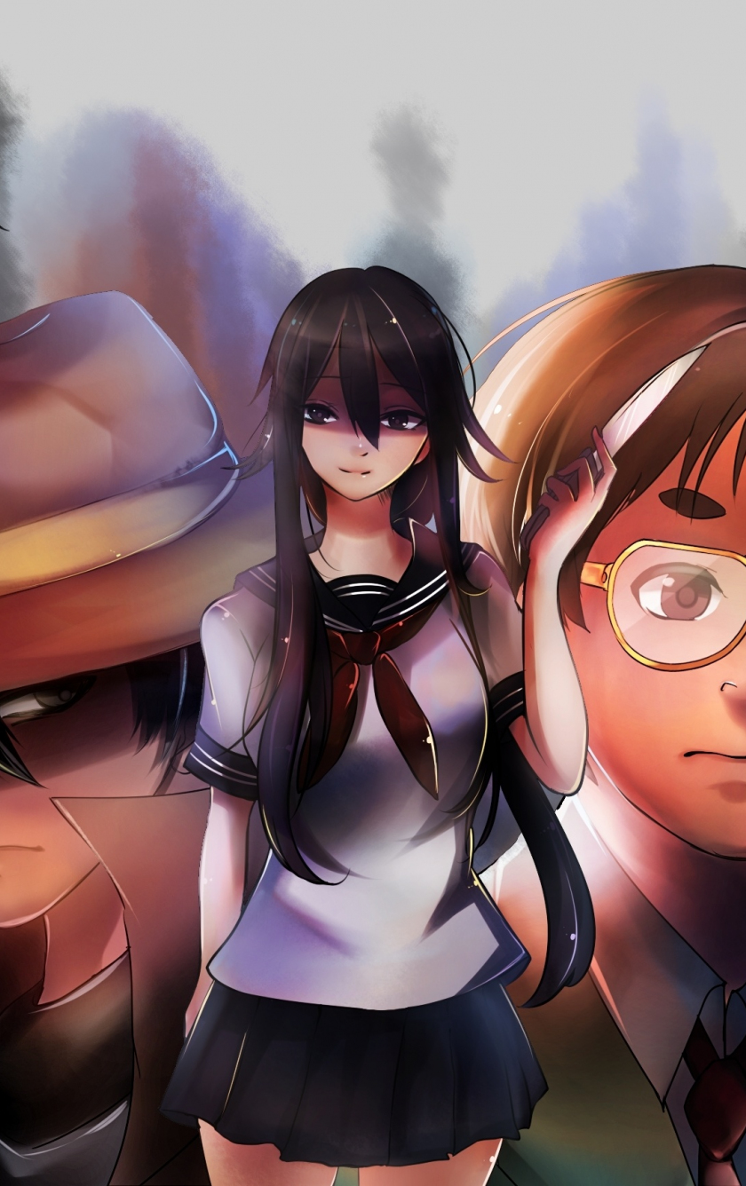 Download wallpaper 840x1336 yandere