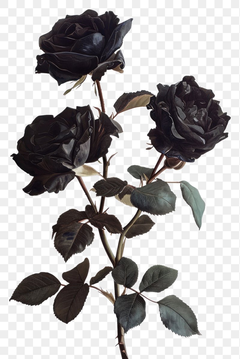 Black Rose Image. Free Photo, PNG
